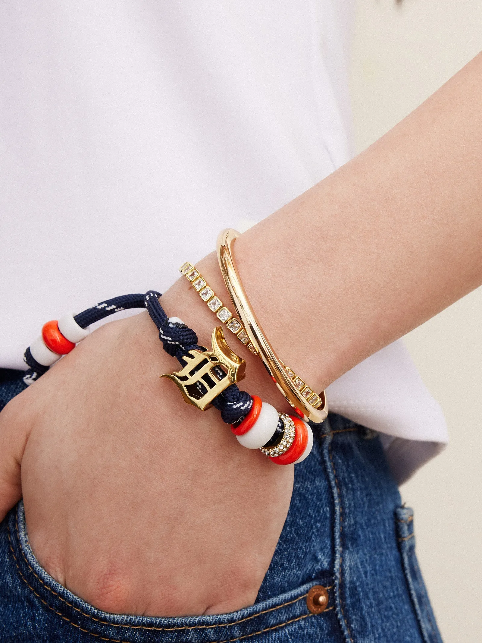 MLB Knotty Bracelet - Detroit Tigers sold by BaubleBar product image thumbnail 2