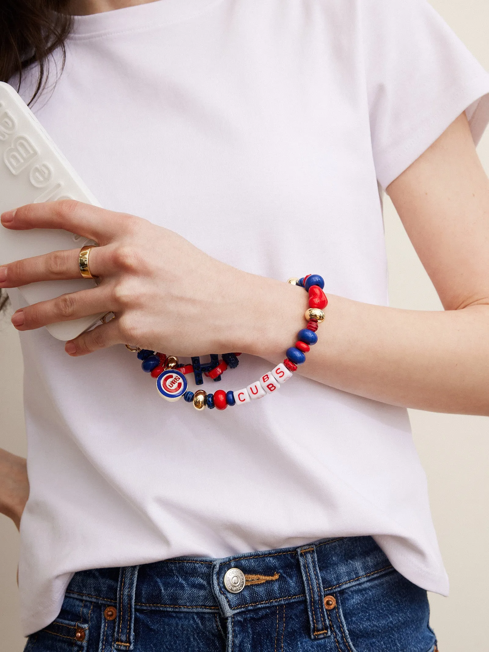 MLB Phone Charm - Chicago Cubs sold by BaubleBar product image thumbnail 2