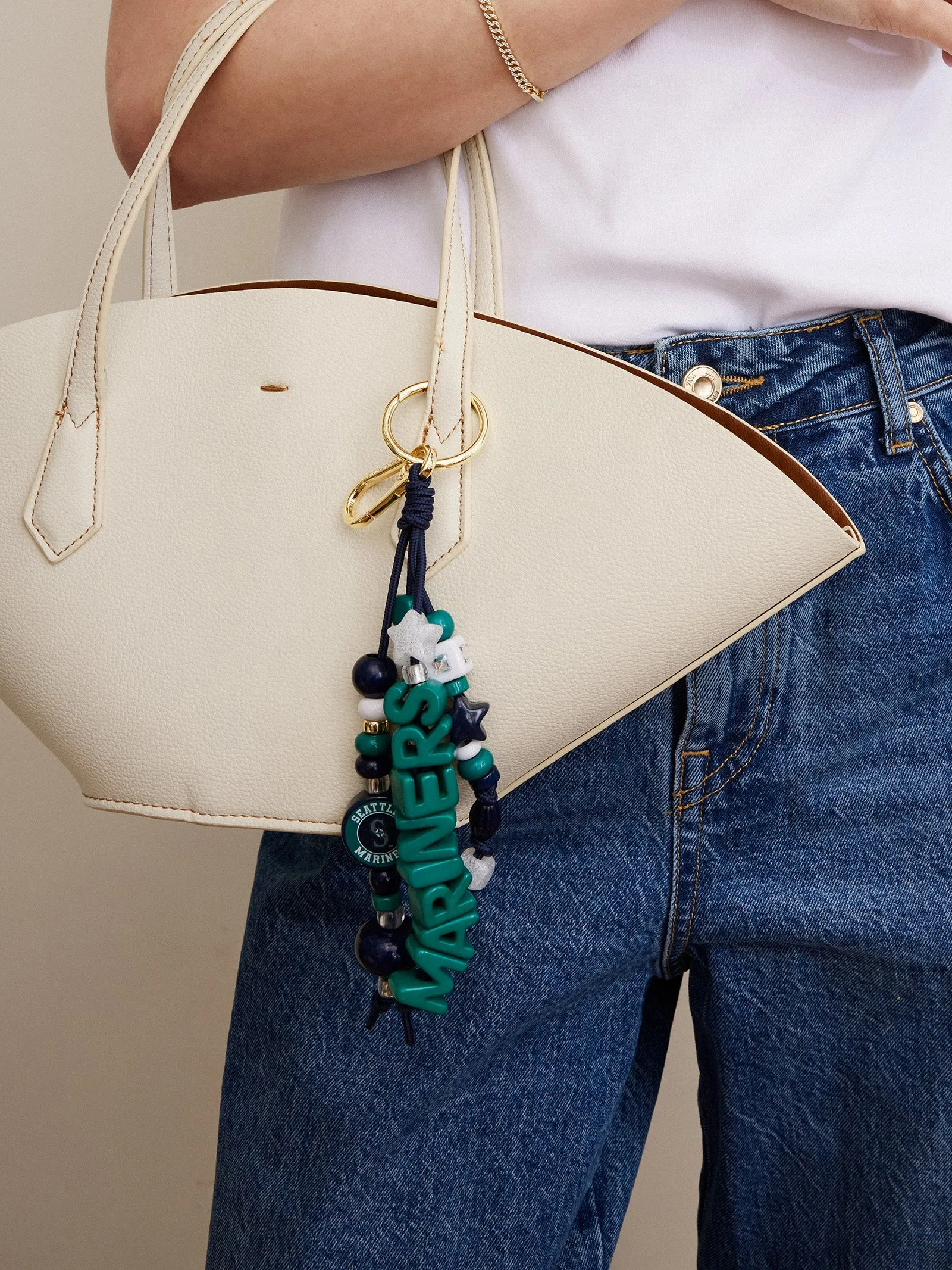 MLB Beaded Bag Charm - Seattle Mariners sold by BaubleBar product image thumbnail 2