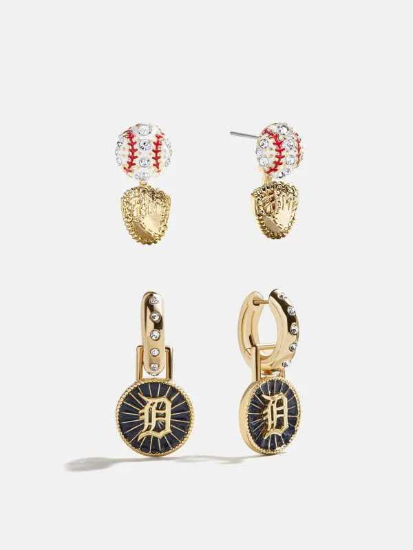 MLB Hoop Earring Set - Detroit Tigers sold by BaubleBar