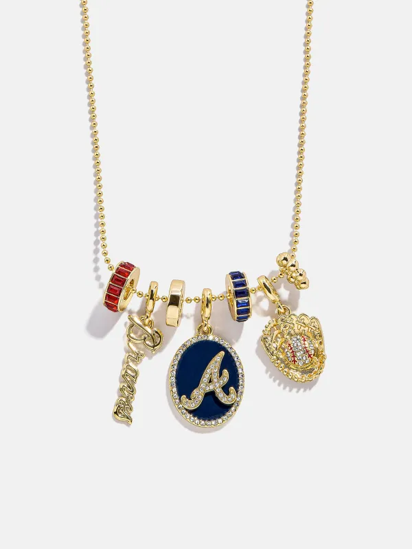 MLB Charm Necklace - Atlanta Braves sold by BaubleBar