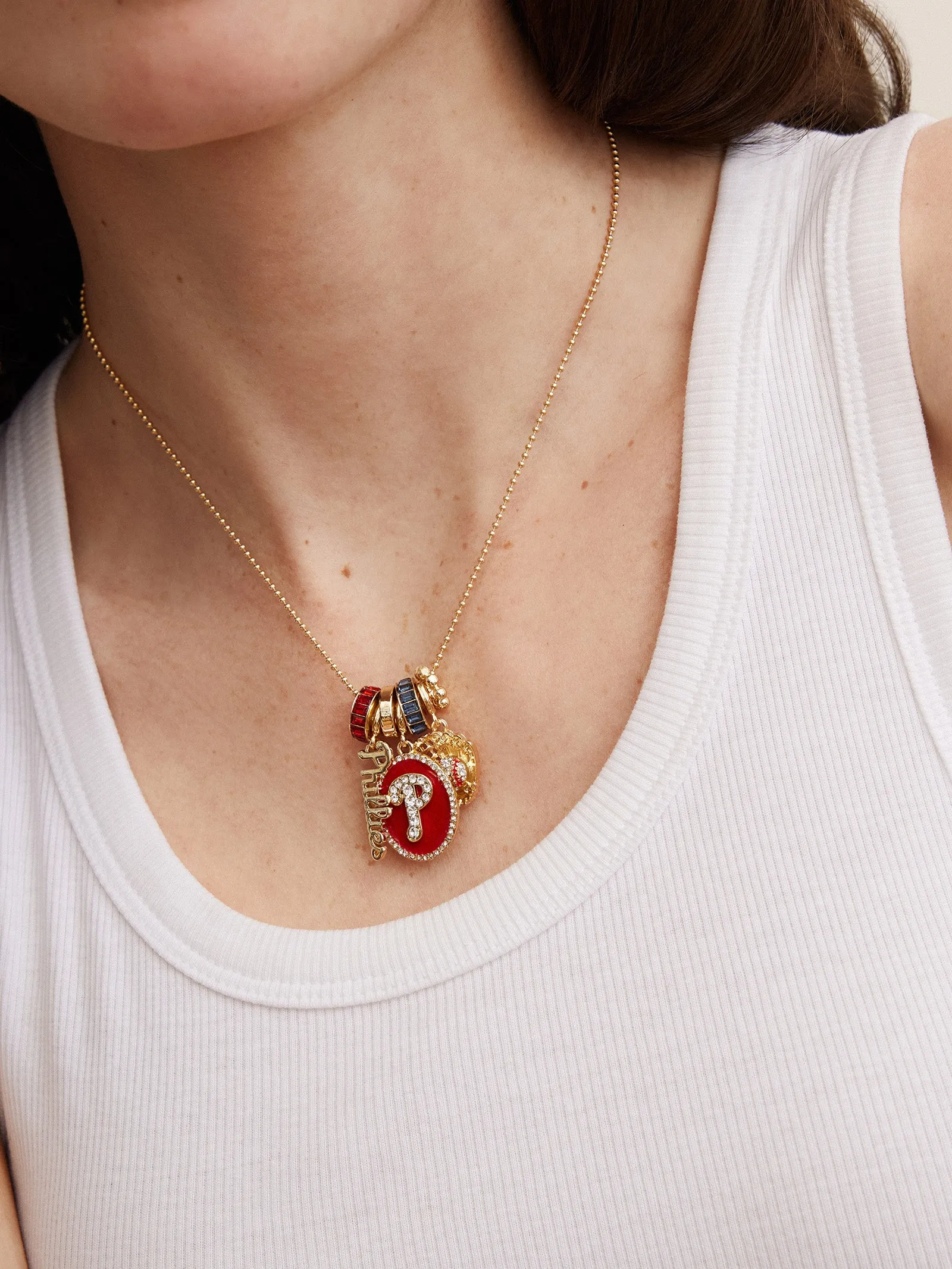 MLB Charm Necklace - Philadelphia Phillies sold by BaubleBar product image thumbnail 2