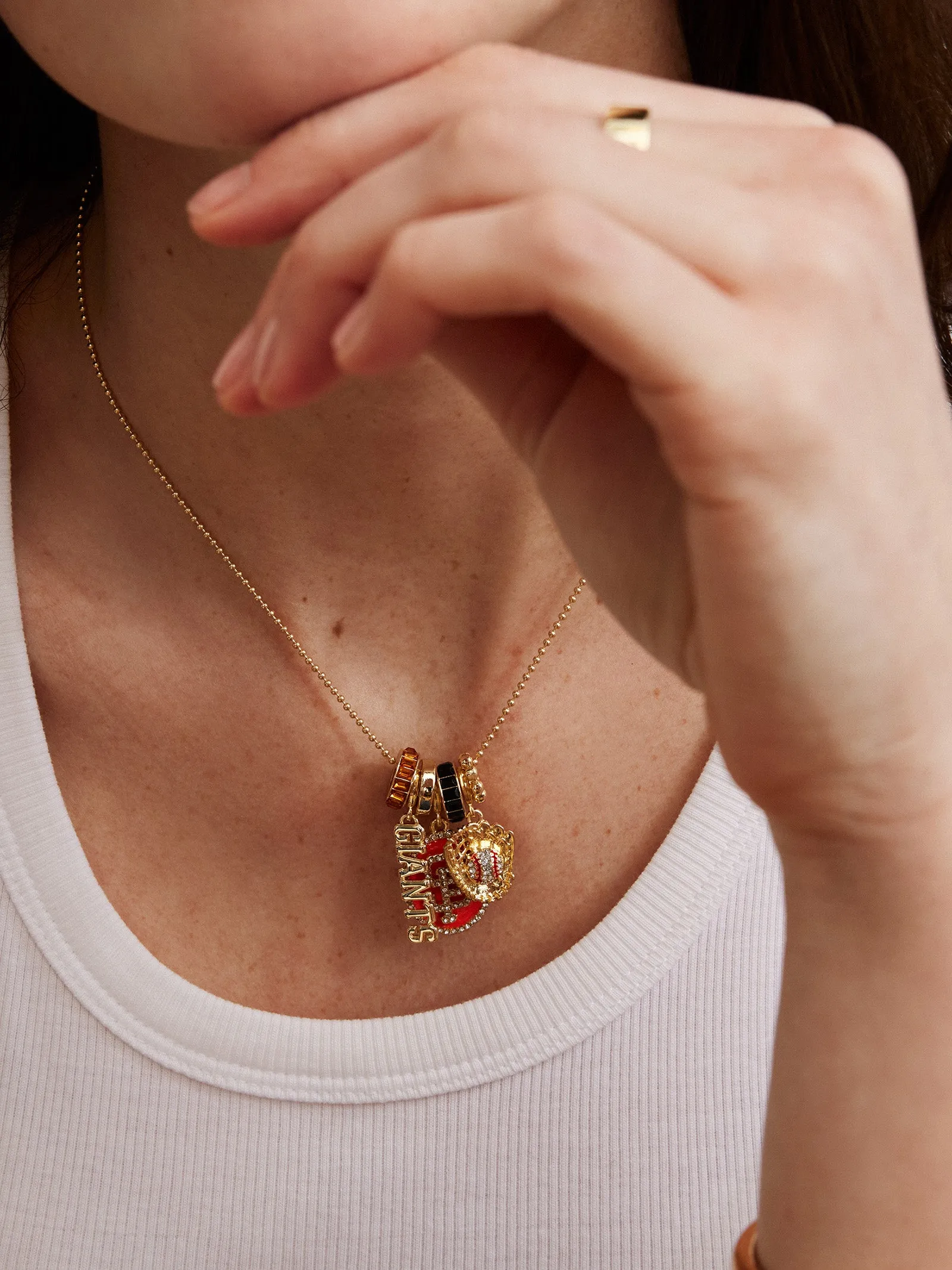 MLB Charm Necklace - San Francisco Giants sold by BaubleBar product image thumbnail 2