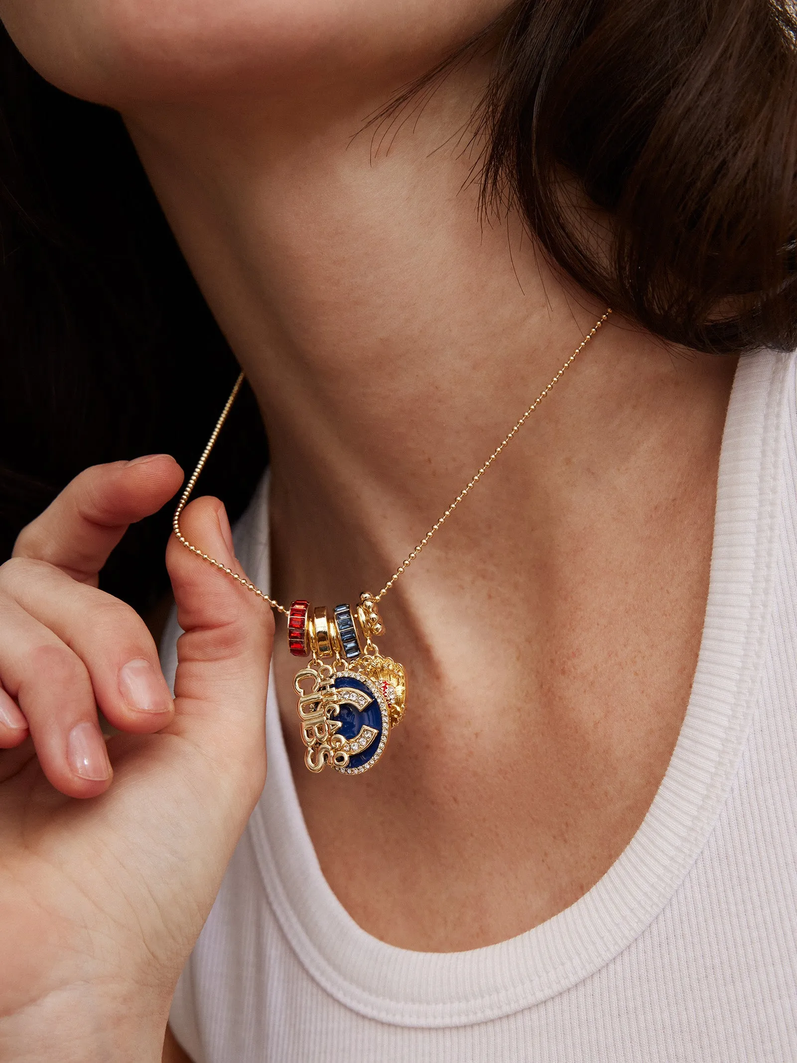 MLB Charm Necklace - Chicago Cubs sold by BaubleBar product image thumbnail 2