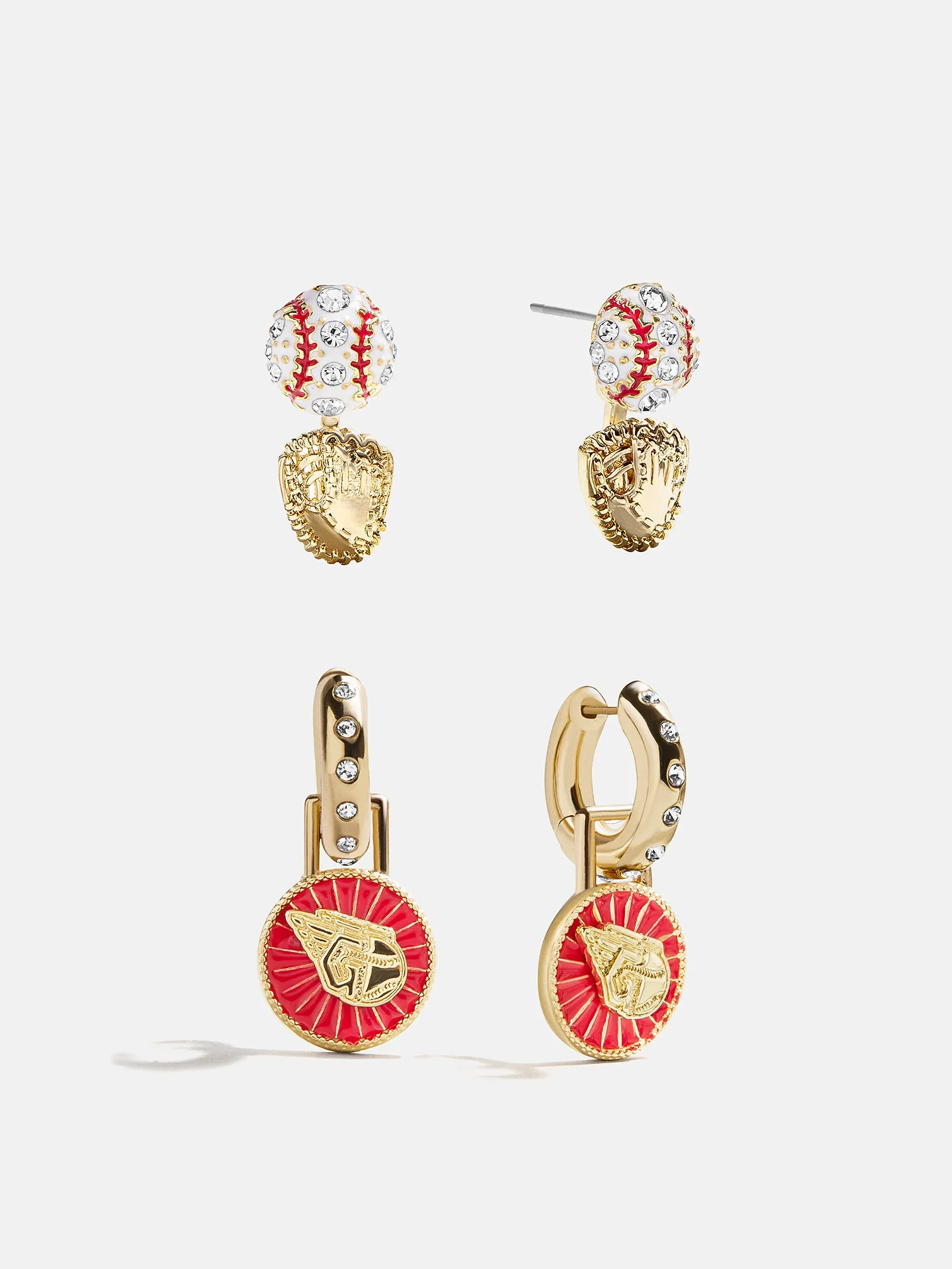 MLB Hoop Earring Set - Cleveland Guardians sold by BaubleBar