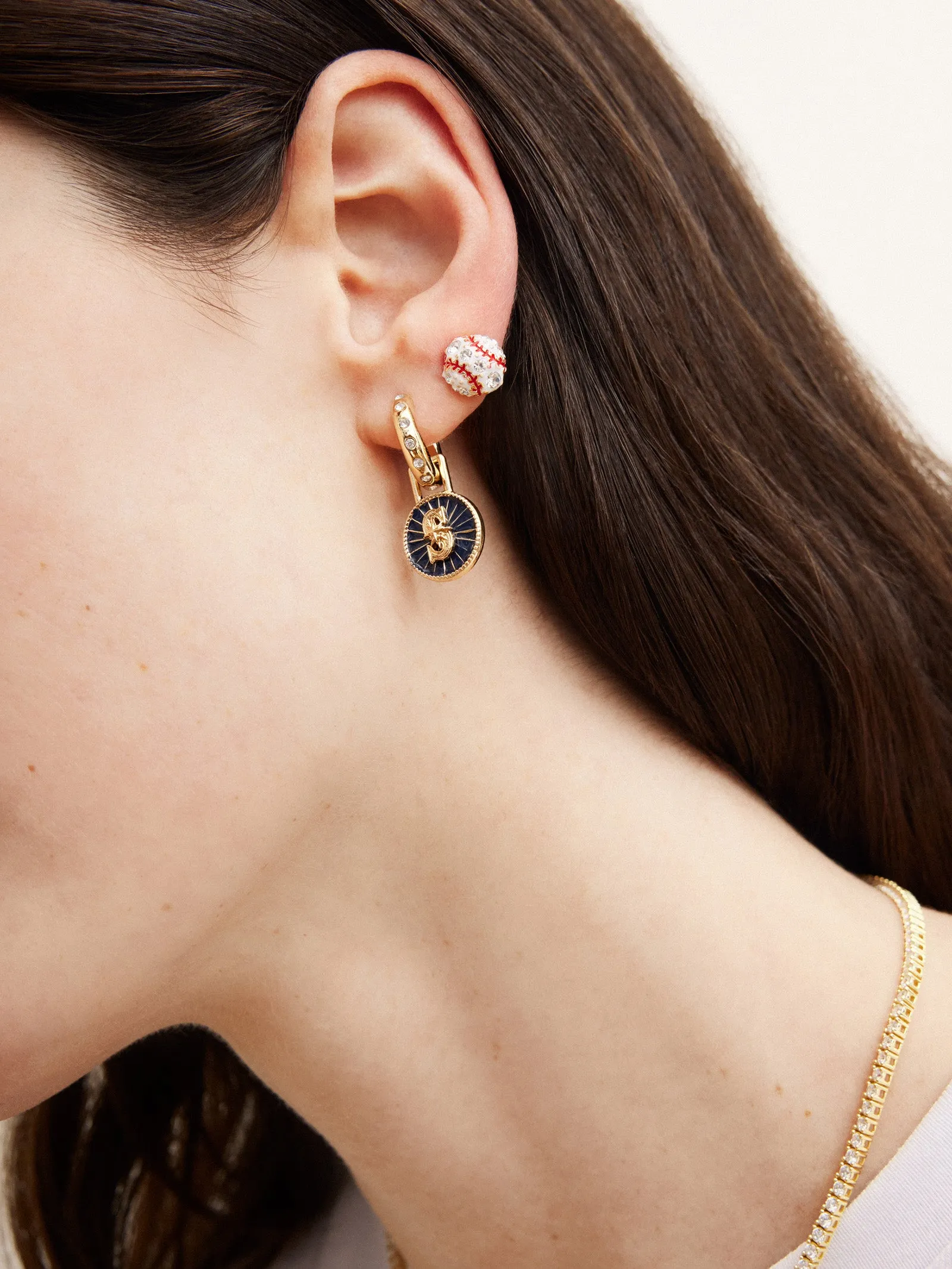 MLB Hoop Earring Set - Seattle Mariners sold by BaubleBar product image thumbnail 3