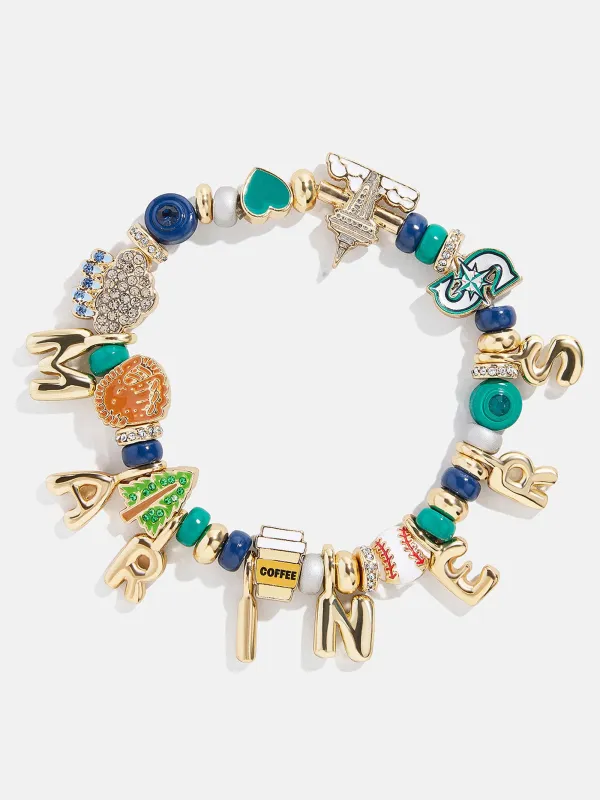 MLB Motif Beaded Bracelet - Seattle Mariners sold by BaubleBar
