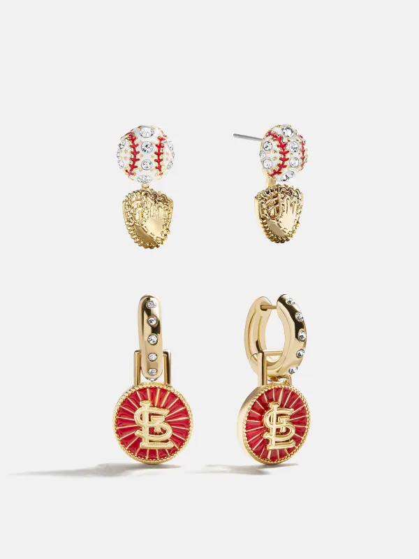 MLB Hoop Earring Set - St. Louis Cardinals sold by BaubleBar