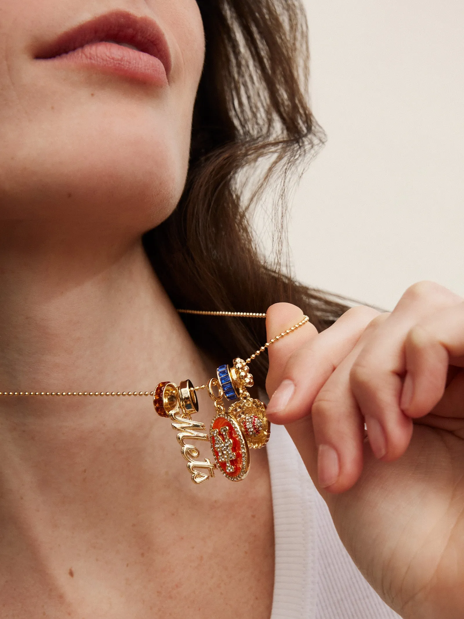 MLB Charm Necklace - New York Mets sold by BaubleBar product image thumbnail 2