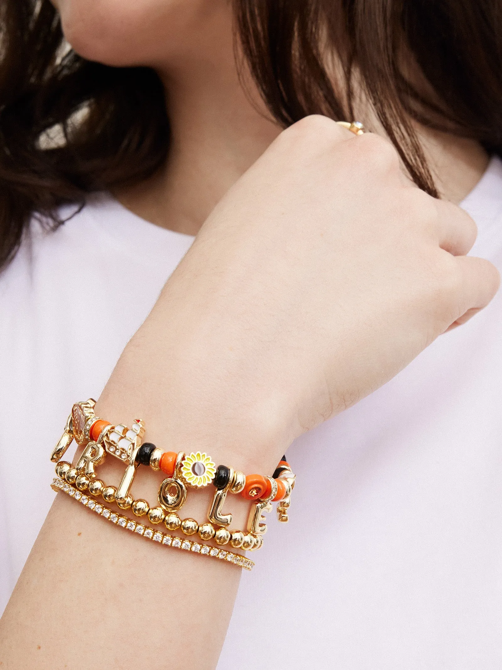 MLB Motif Beaded Bracelet - Baltimore Orioles sold by BaubleBar product image thumbnail 2