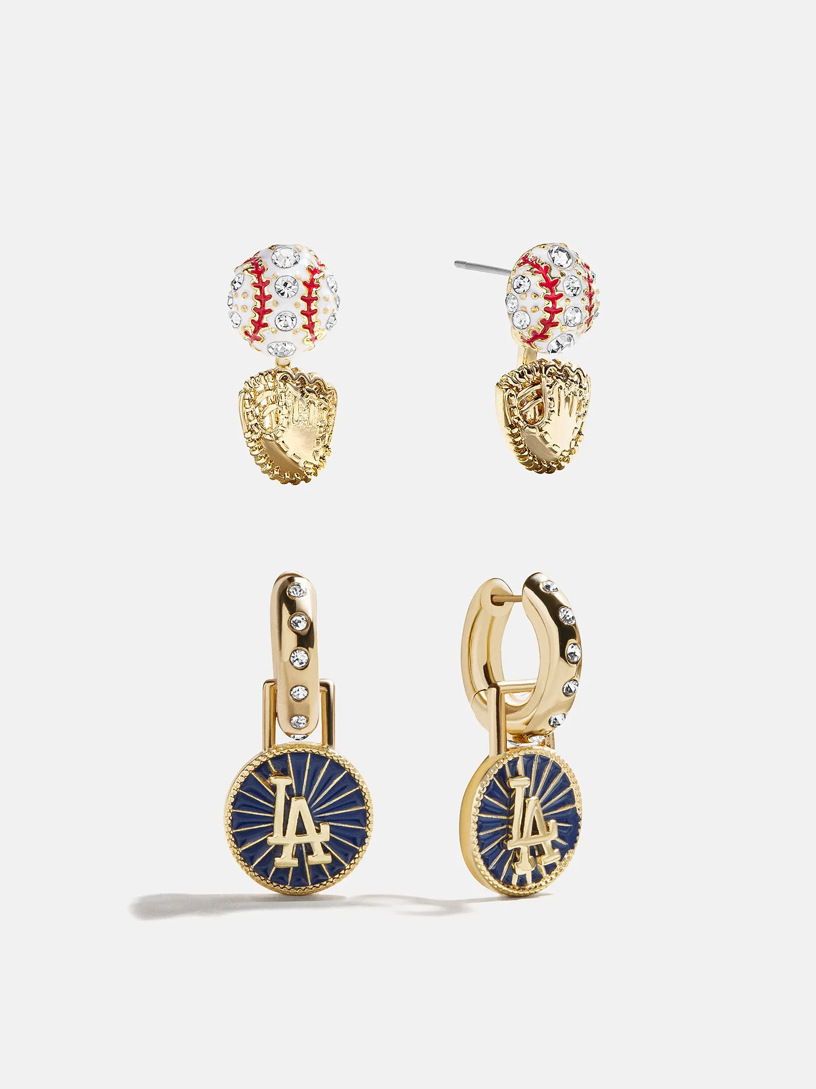 MLB Hoop Earring Set - Los Angeles Dodgers sold by BaubleBar