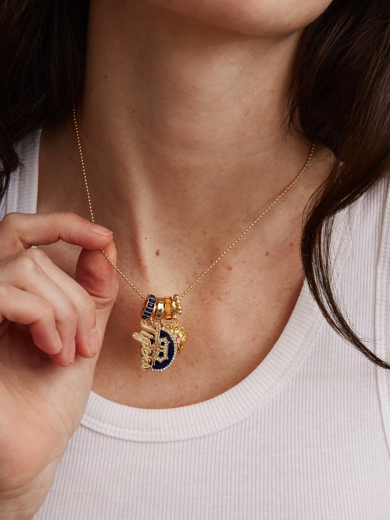 MLB Charm Necklace - Detroit Tigers sold by BaubleBar product image thumbnail 2