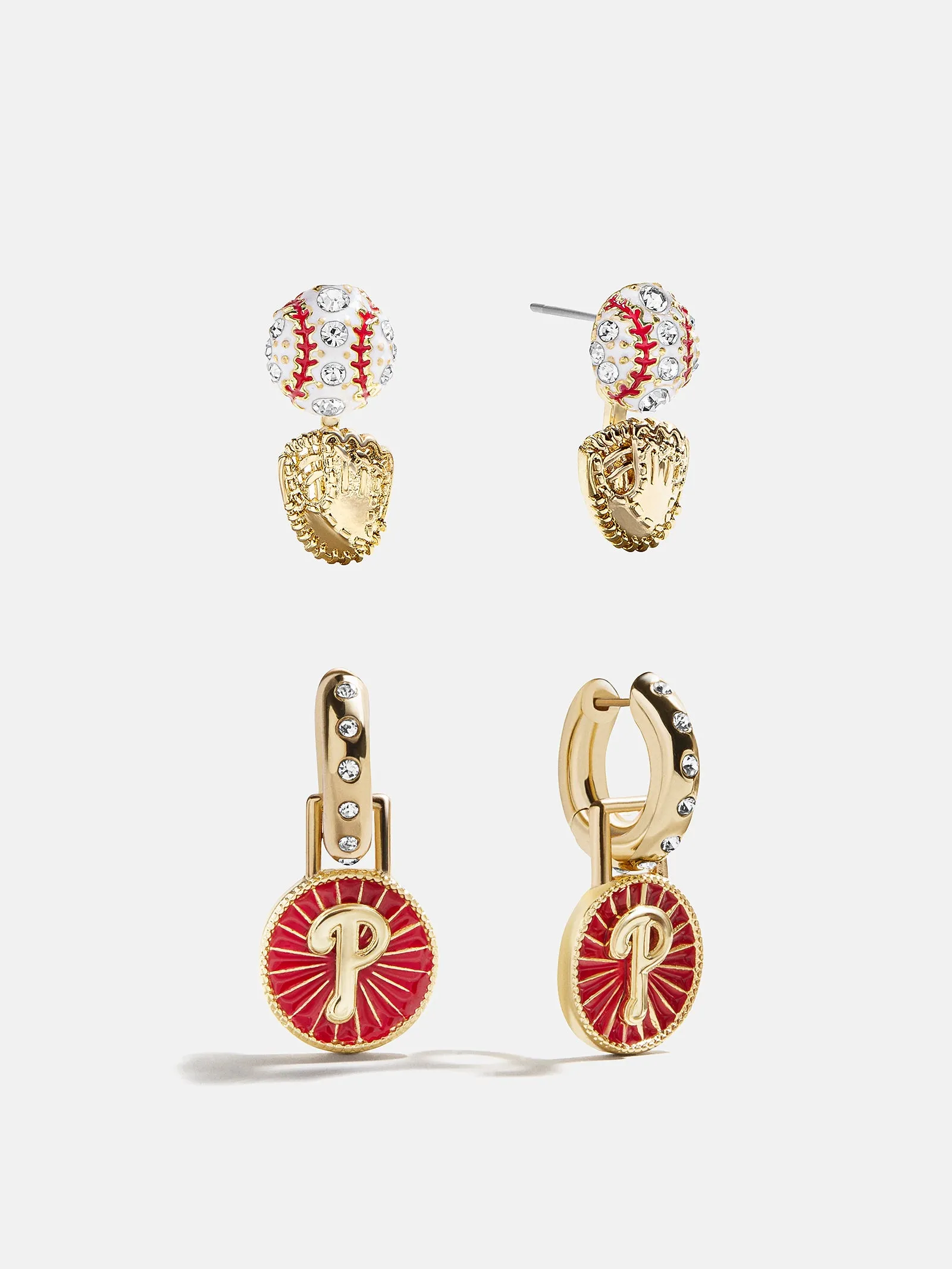 MLB Hoop Earring Set - Philadelphia Phillies sold by BaubleBar