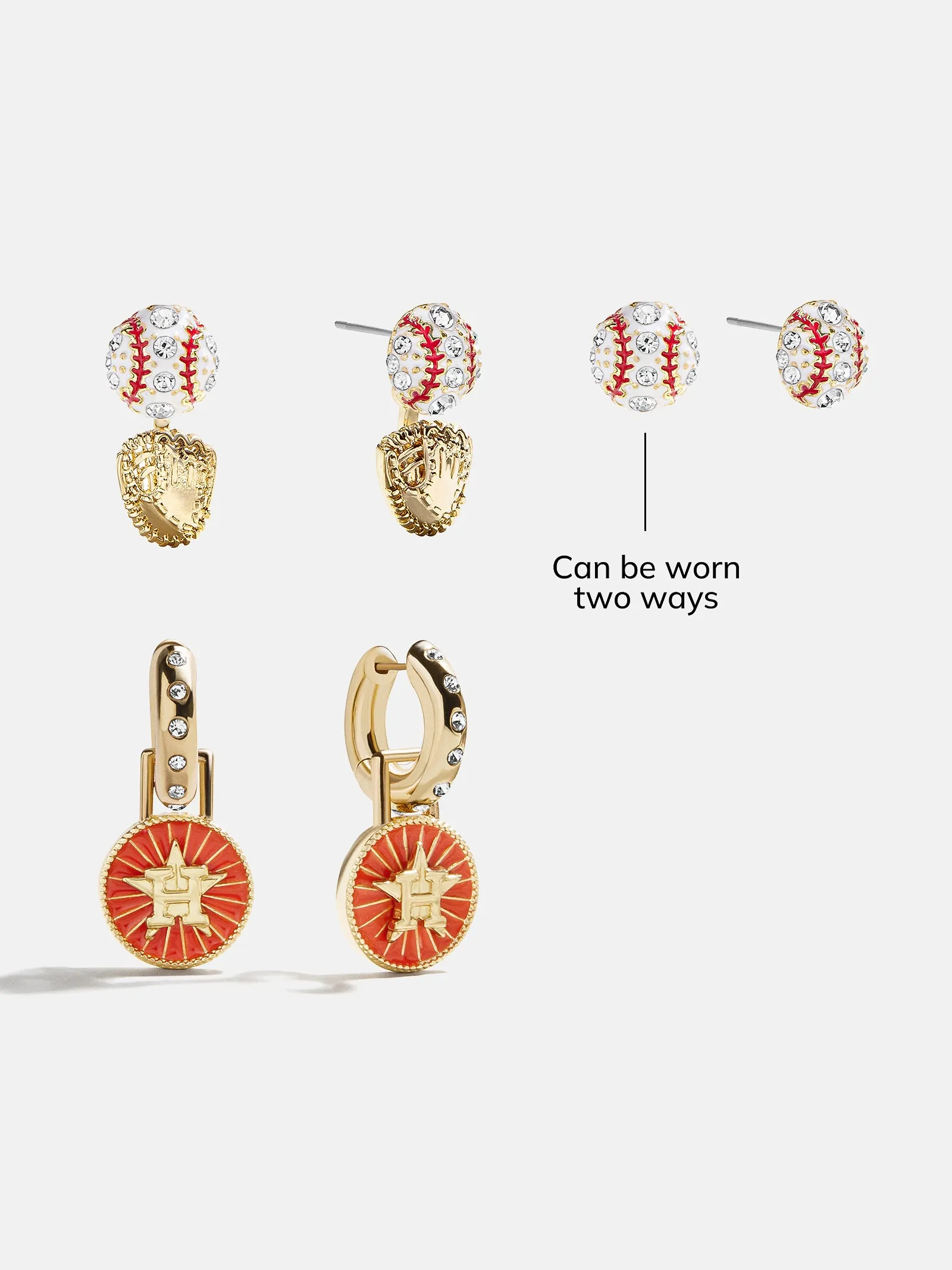 MLB Hoop Earring Set - Houston Astros sold by BaubleBar product image thumbnail 4