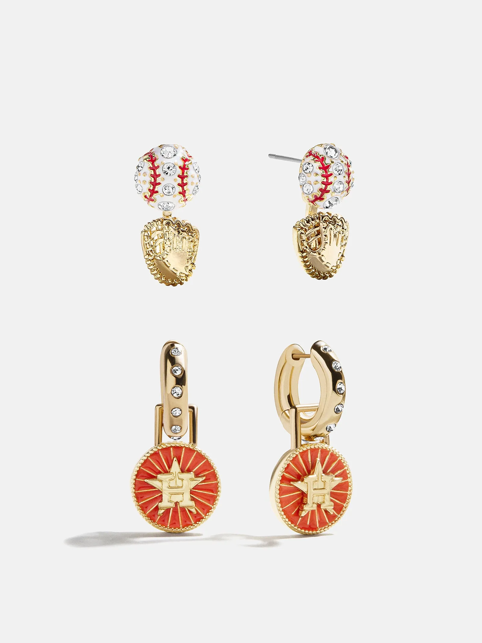 MLB Hoop Earring Set - Houston Astros sold by BaubleBar