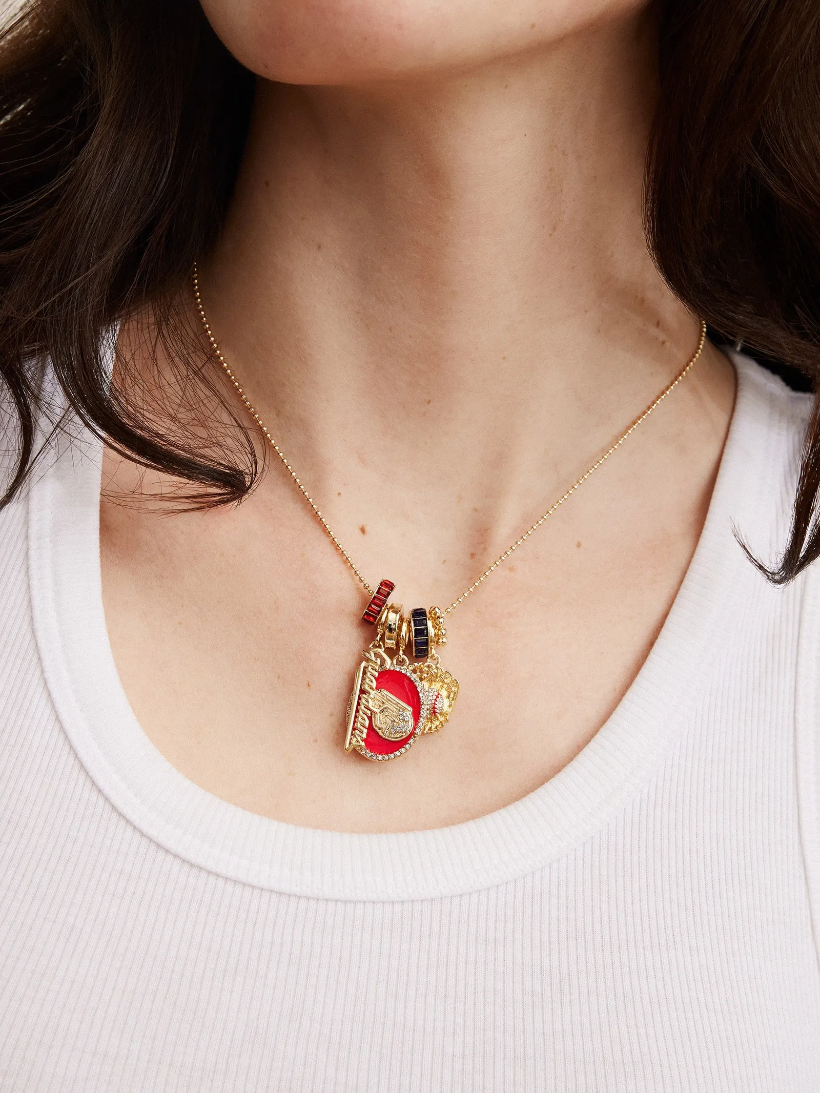MLB Charm Necklace - Cleveland Guardians sold by BaubleBar product image thumbnail 2