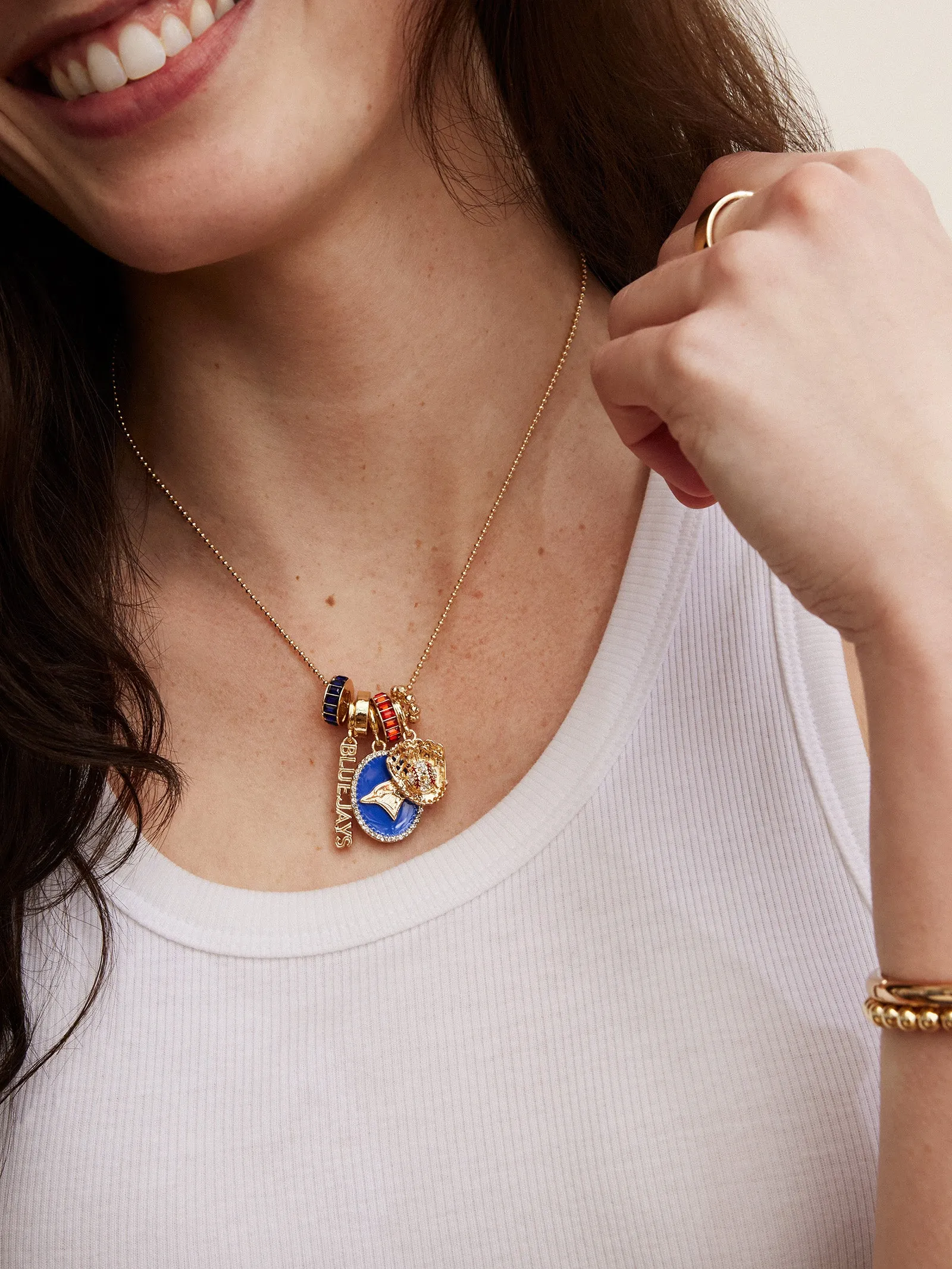 MLB Charm Necklace - Toronto Blue Jays sold by BaubleBar product image thumbnail 2