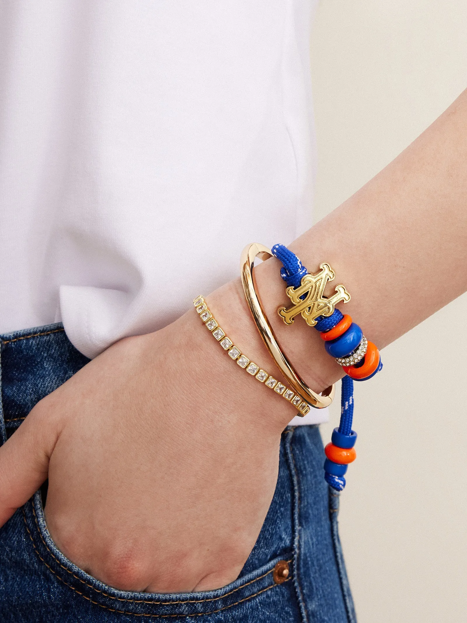 MLB Knotty Bracelet - New York Mets sold by BaubleBar product image thumbnail 2