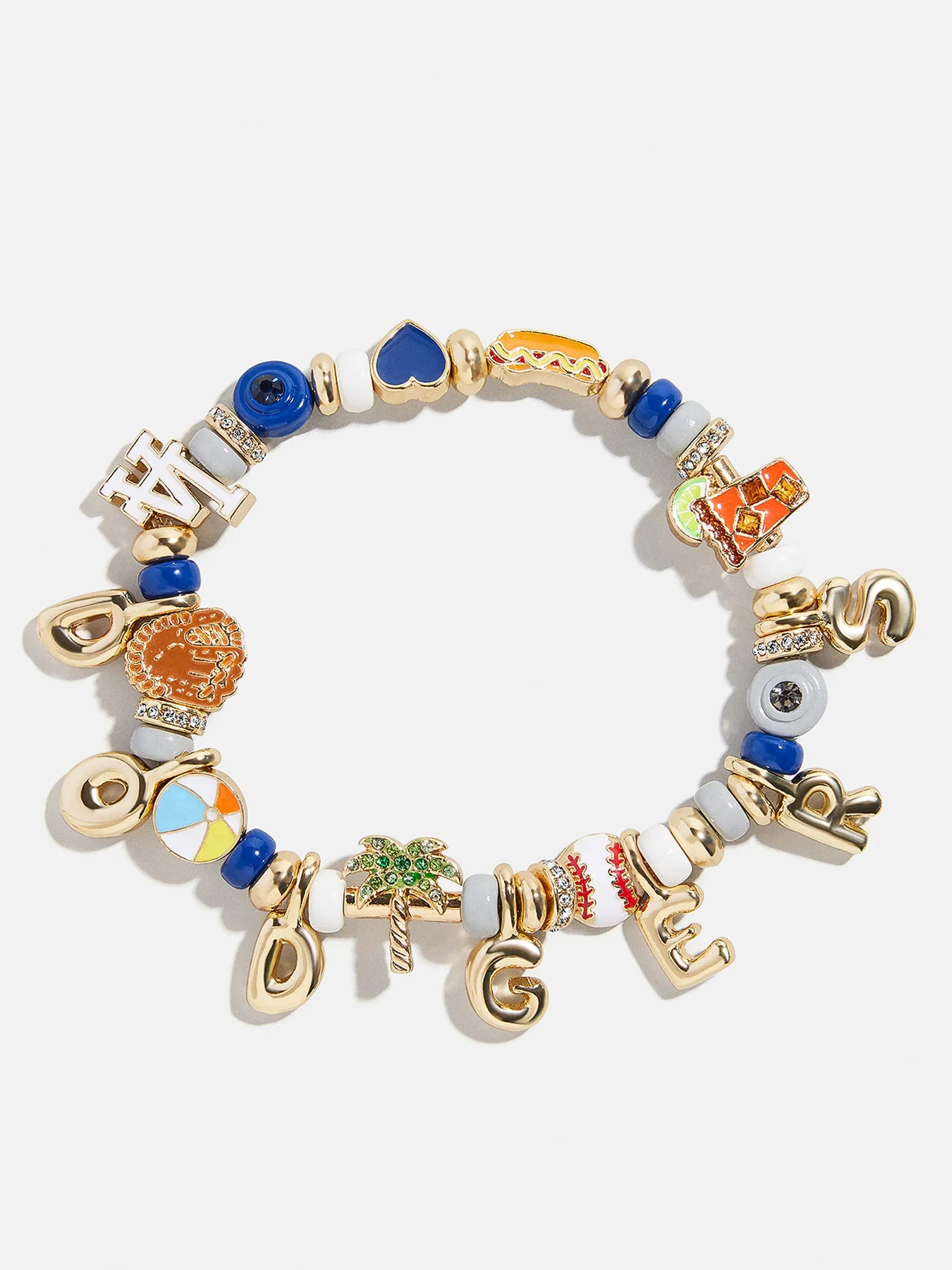 MLB Motif Beaded Bracelet - Los Angeles Dodgers sold by BaubleBar