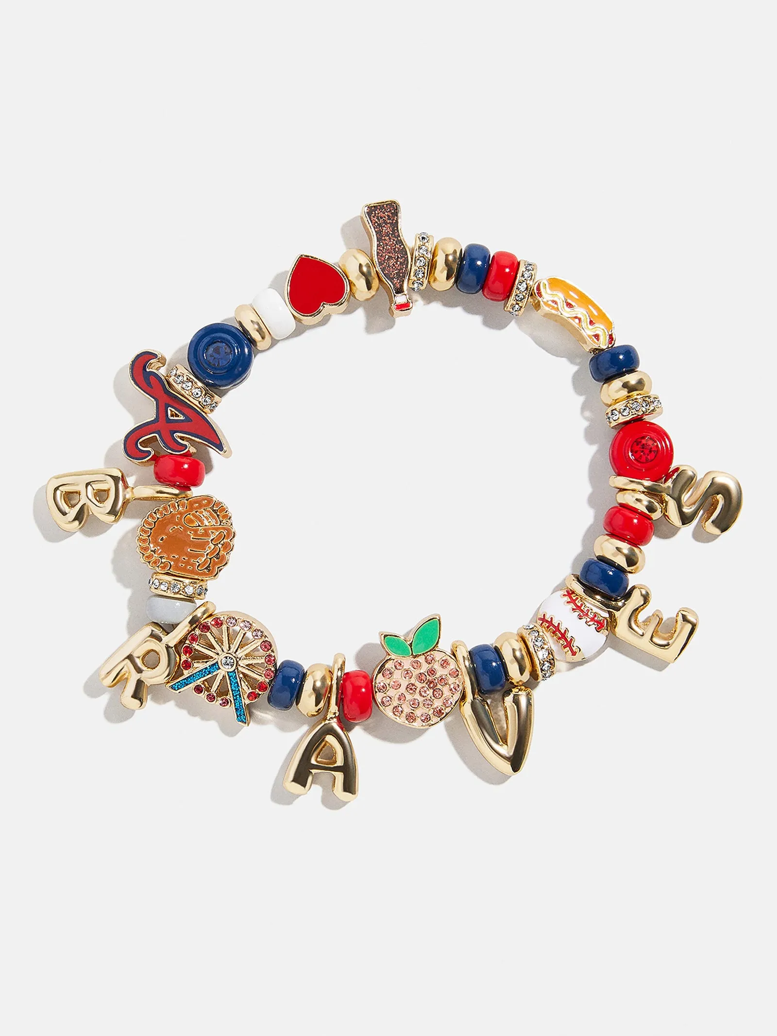 MLB Motif Beaded Bracelet - Atlanta Braves sold by BaubleBar