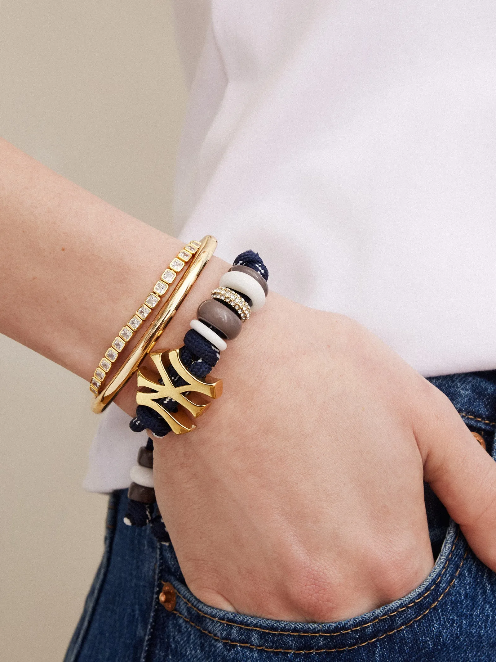 MLB Knotty Bracelet - New York Yankees sold by BaubleBar product image thumbnail 4