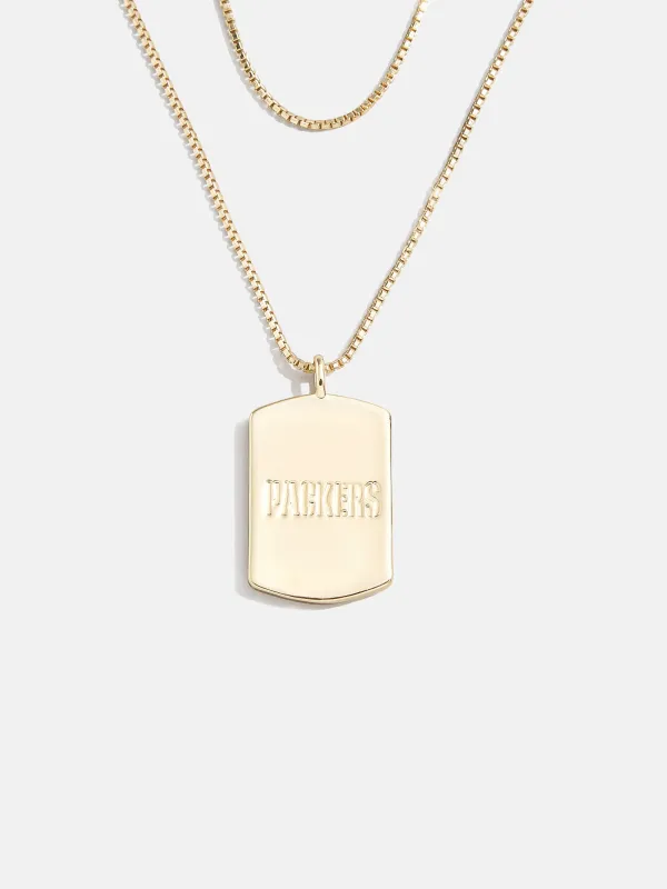 WEAR By Erin Andrews X BaubleBar Green Bay Packers Layered Necklace - Green Bay Packers sold by BaubleBar