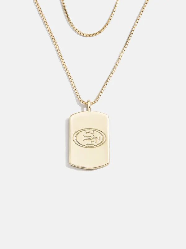 WEAR By Erin Andrews X BaubleBar San Francisco 49ers Layered Necklace - San Francisco 49ers sold by BaubleBar