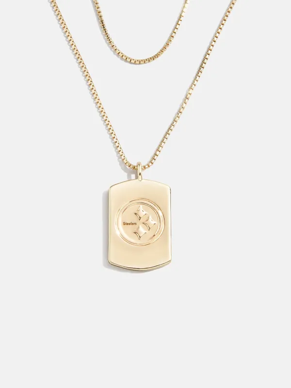 WEAR By Erin Andrews X BaubleBar Pittsburgh Steelers Layered Necklace - Pittsburgh Steelers sold by BaubleBar