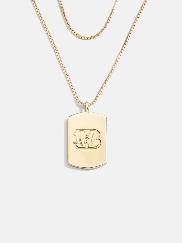WEAR By Erin Andrews X BaubleBar Cincinnati Bengals Layered Necklace - Cincinnati Bengals sold by BaubleBar