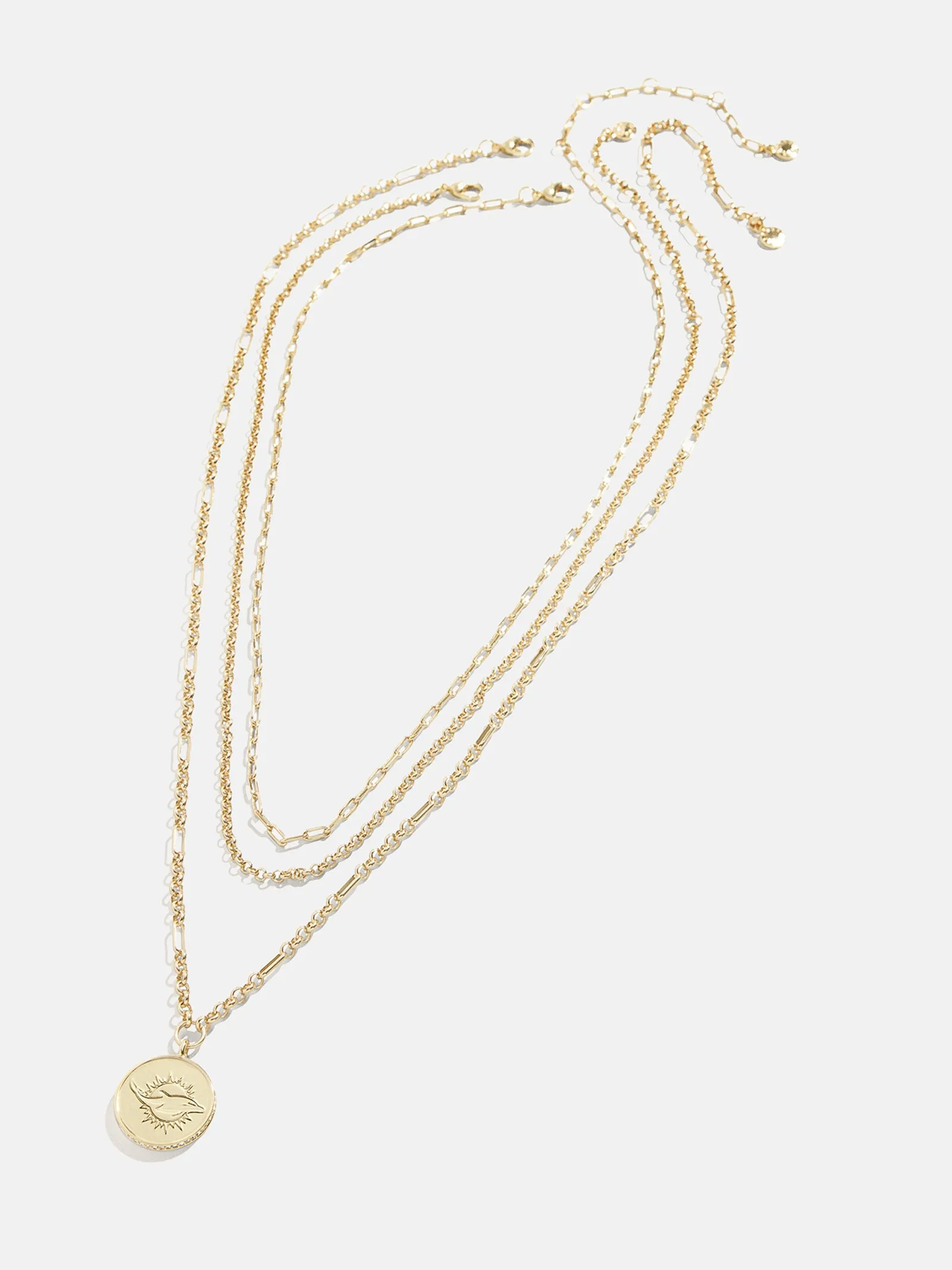 WEAR By Erin Andrews X BaubleBar Miami Dolphins Necklace Set - Miami Dolphins sold by BaubleBar product image thumbnail 2