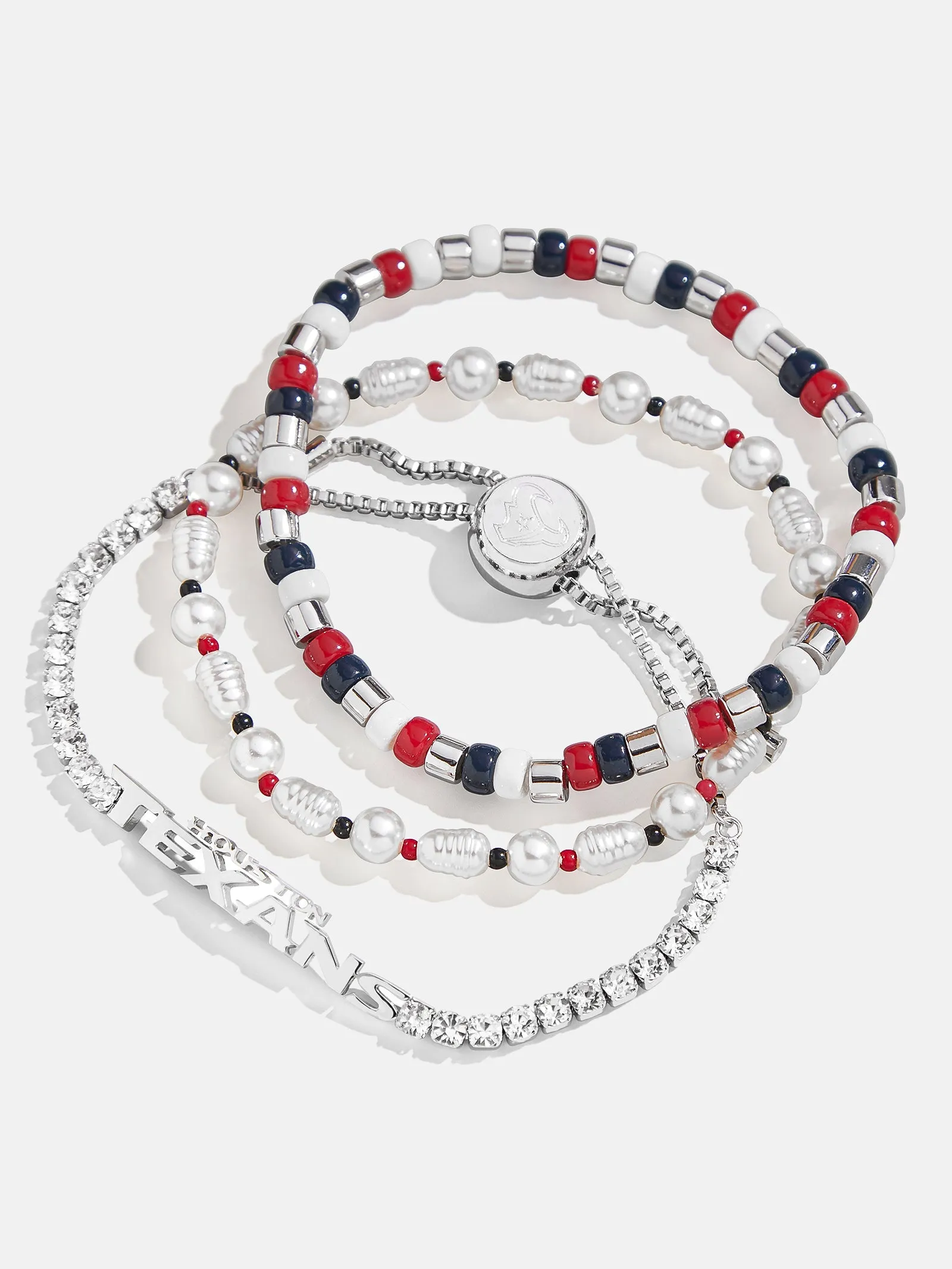 WEAR By Erin Andrews X BaubleBar Houston Texans Bracelet Set - Houston Texans sold by BaubleBar
