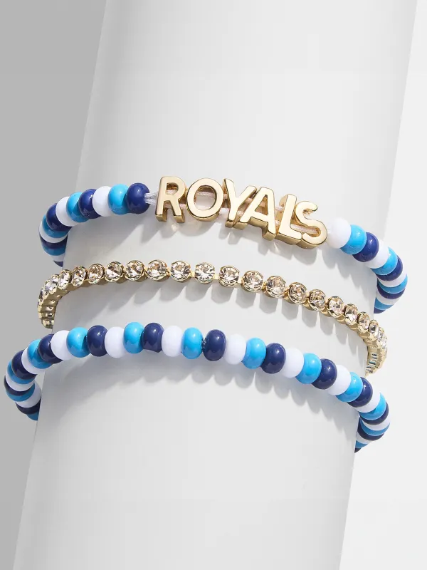 WEAR By Erin Andrews X BaubleBar Kansas City Royals Bracelet Set - Kansas City Royals sold by BaubleBar