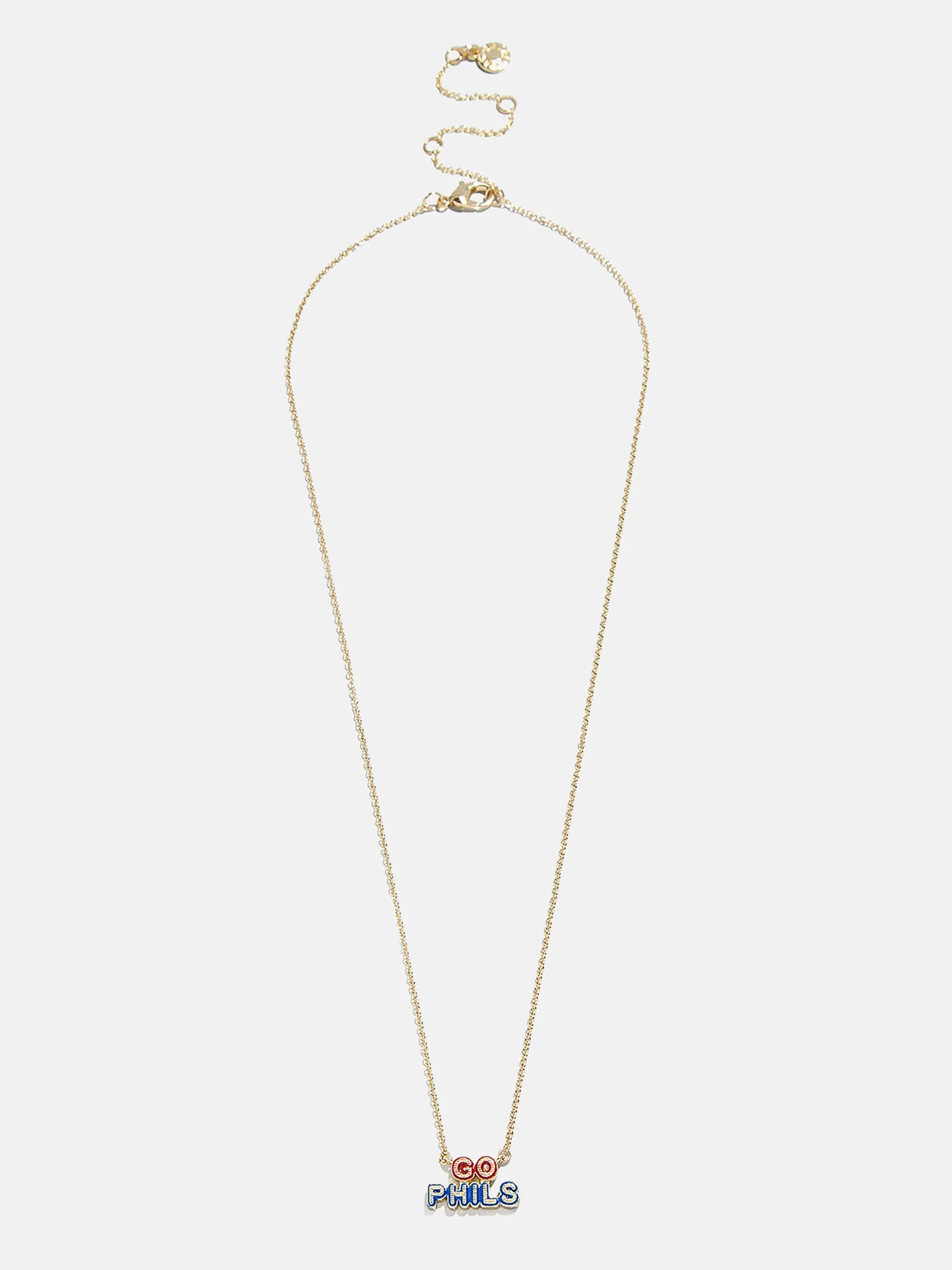 WEAR By Erin Andrews x BaubleBar Enamel Slogan Necklace - Philadelphia Phillies sold by BaubleBar product image thumbnail 3