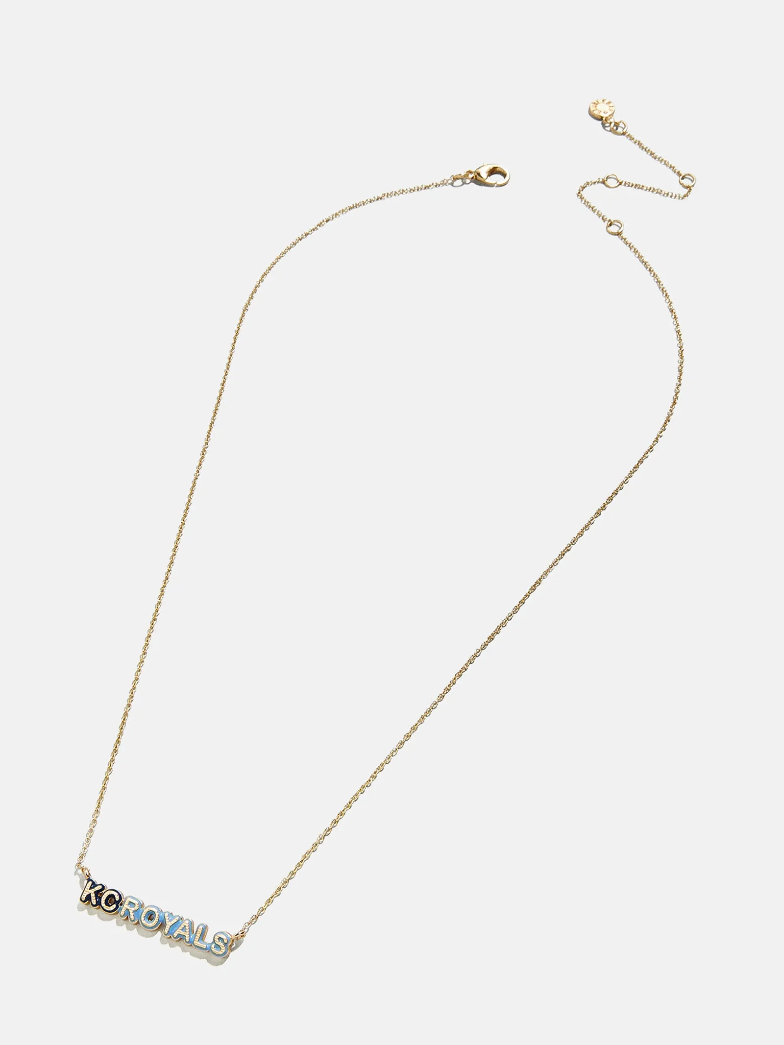 WEAR By Erin Andrews x BaubleBar Enamel Slogan Necklace - Kansas City Royals sold by BaubleBar product image thumbnail 3