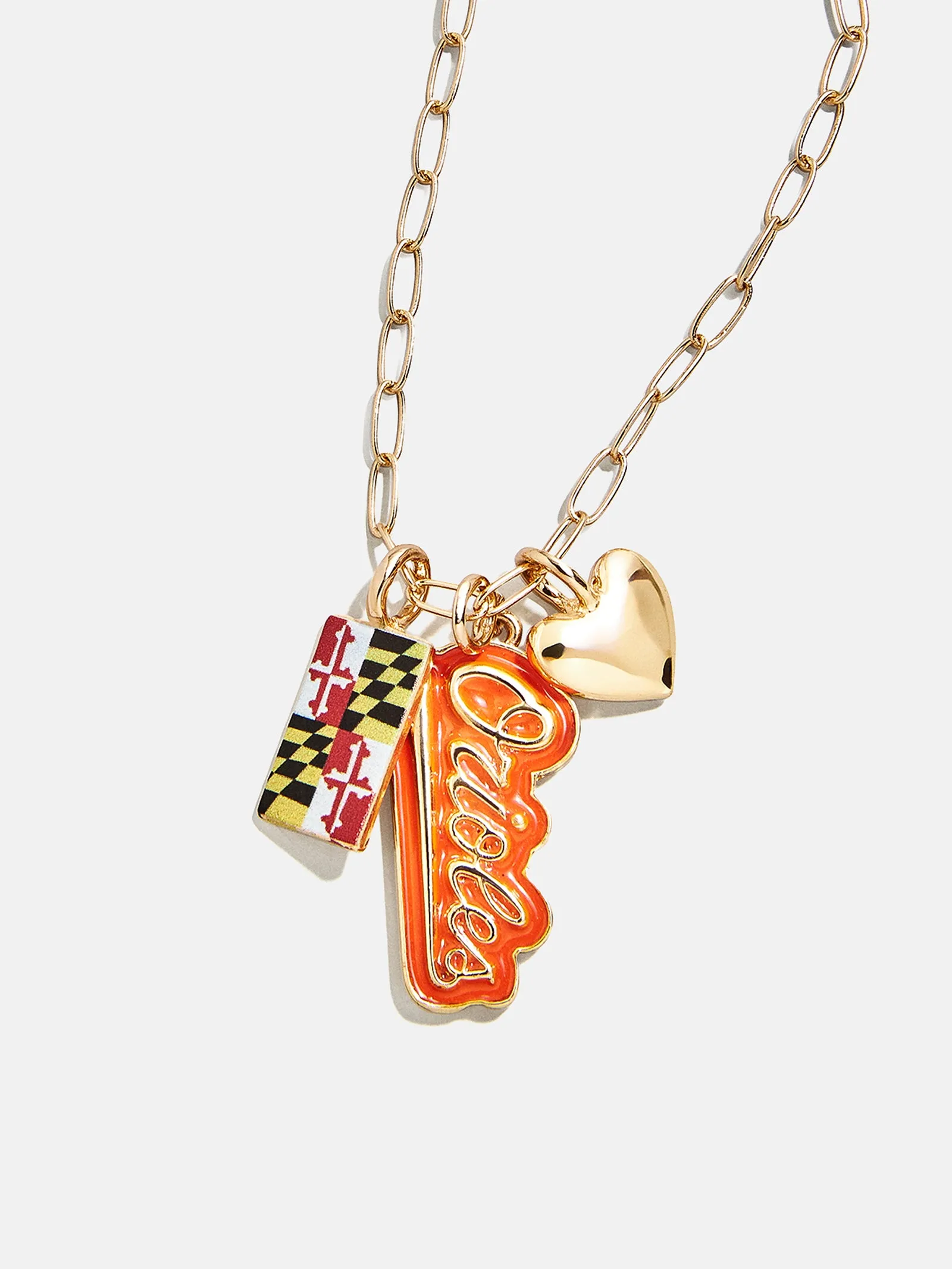 WEAR By Erin Andrews X BaubleBar Baltimore Orioles Charm Necklace - Baltimore Orioles sold by BaubleBar