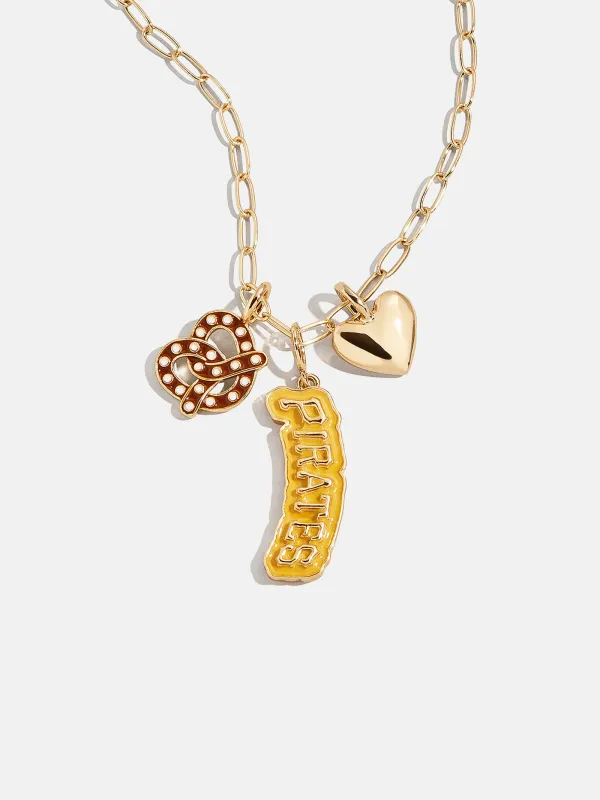 WEAR By Erin Andrews X BaubleBar Pittsburgh Pirates Charm Necklace - Pittsburgh Pirates sold by BaubleBar