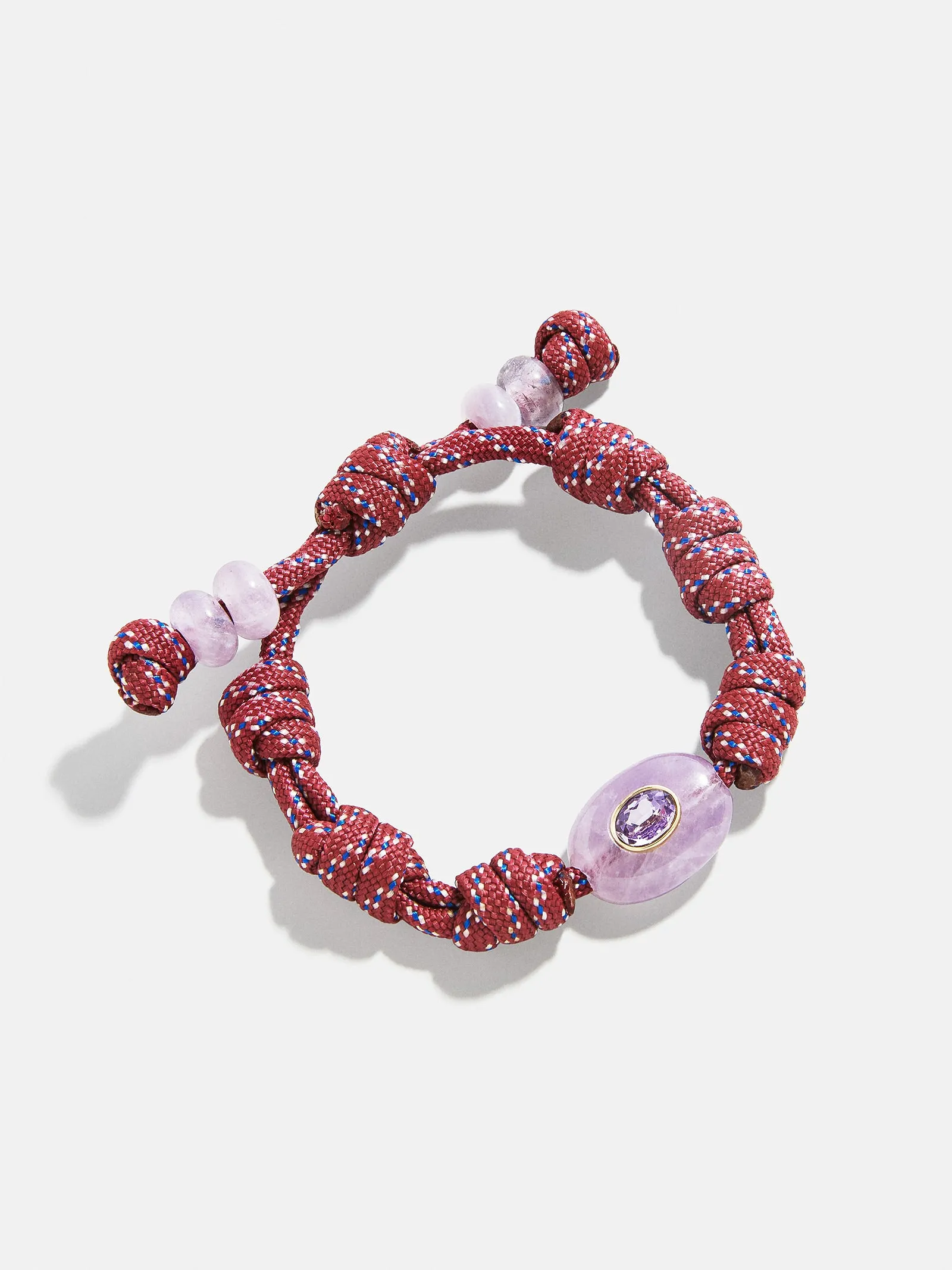 True Aura Semi-Precious Paracord Bracelet - Light Amethyst sold by BaubleBar product image thumbnail 3