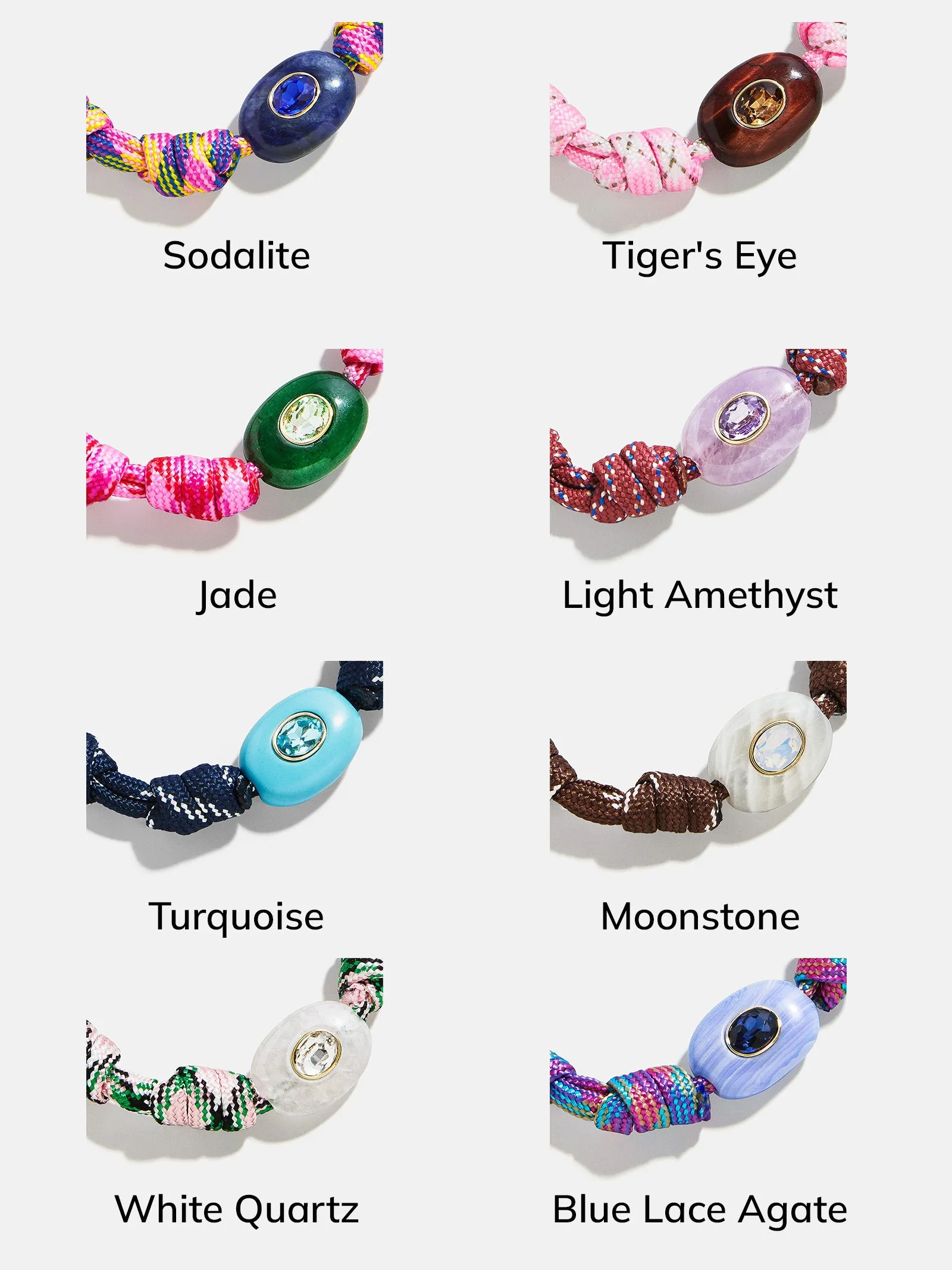 True Aura Semi-Precious Paracord Bracelet - Jade sold by BaubleBar product image thumbnail 4