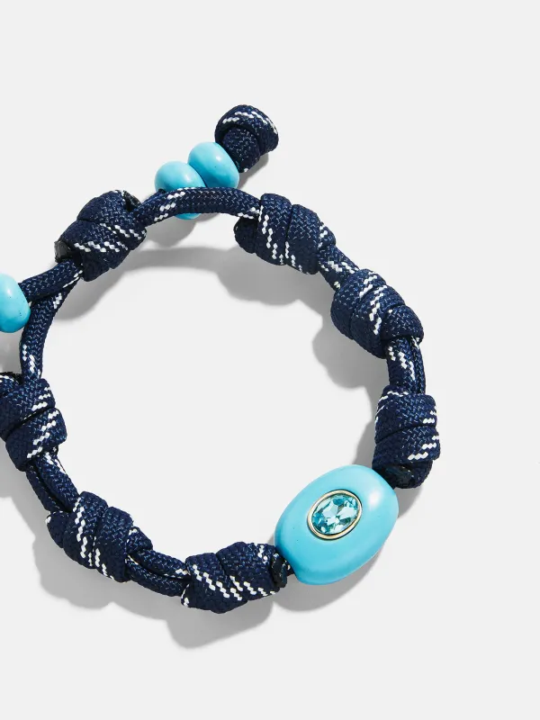 True Aura Semi-Precious Paracord Bracelet - Turquoise sold by BaubleBar