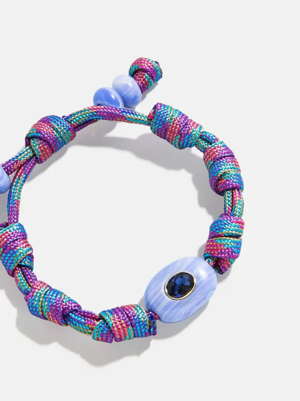 True Aura Semi-Precious Paracord Bracelet - Blue Lace Agate sold by BaubleBar