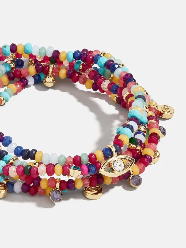 Indya Evil Eye Layered Bracelet Set - Multi sold by BaubleBar