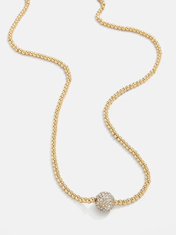 Jenna Necklace - Gold/Pavé made by BaubleBar