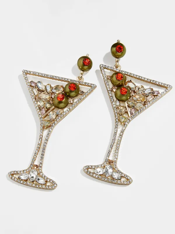 Drink Statement Earrings - Martini made by BaubleBar