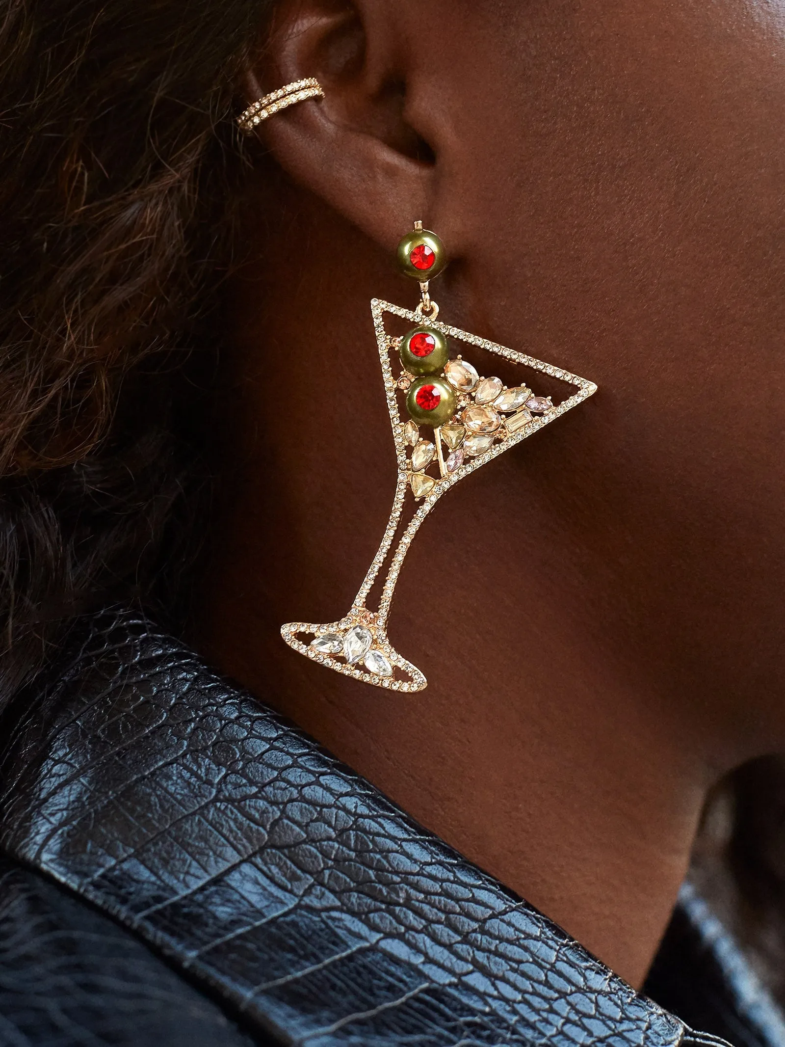 Drink Statement Earrings - Martini sold by BaubleBar product image thumbnail 2