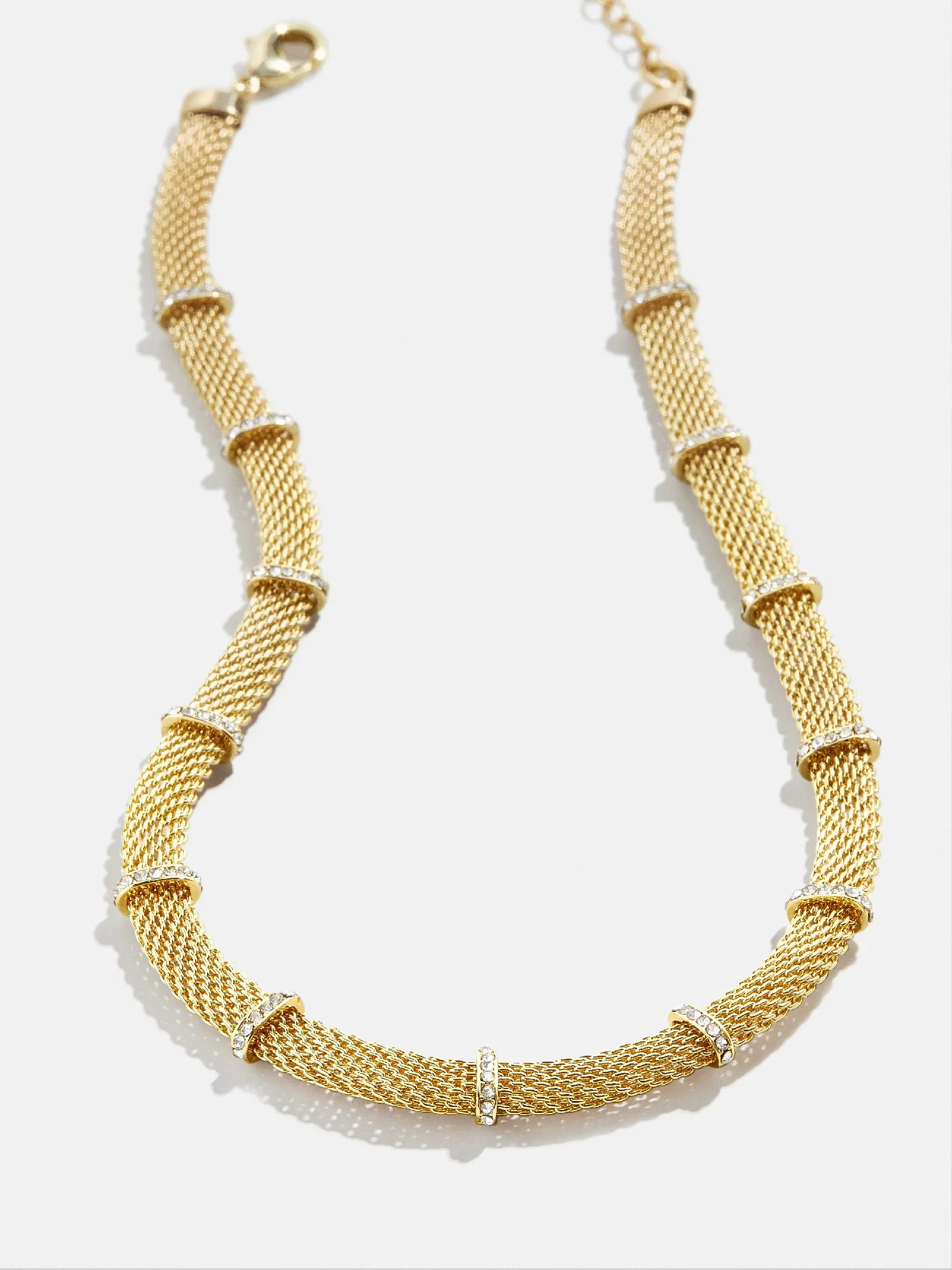 Spencer Choker Necklace - Gold/Pavé sold by BaubleBar