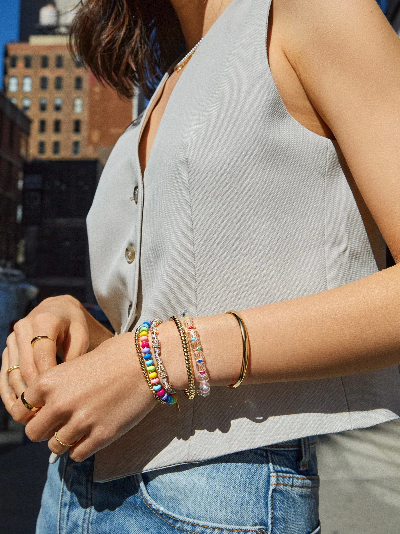 Rachel Bracelet - Champagne sold by BaubleBar product image thumbnail 2