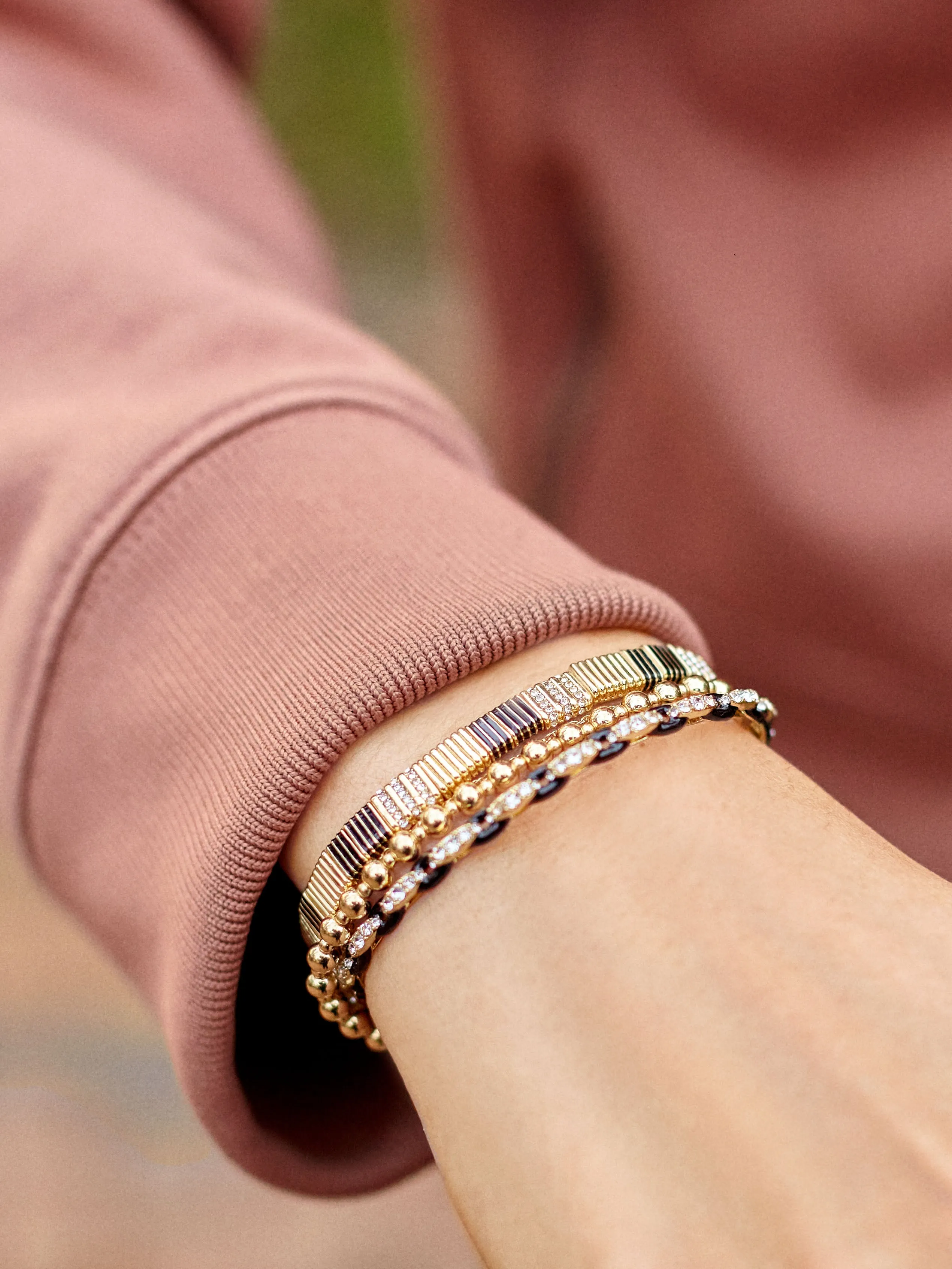 Enamel Tile Bracelet - Black sold by BaubleBar product image thumbnail 2