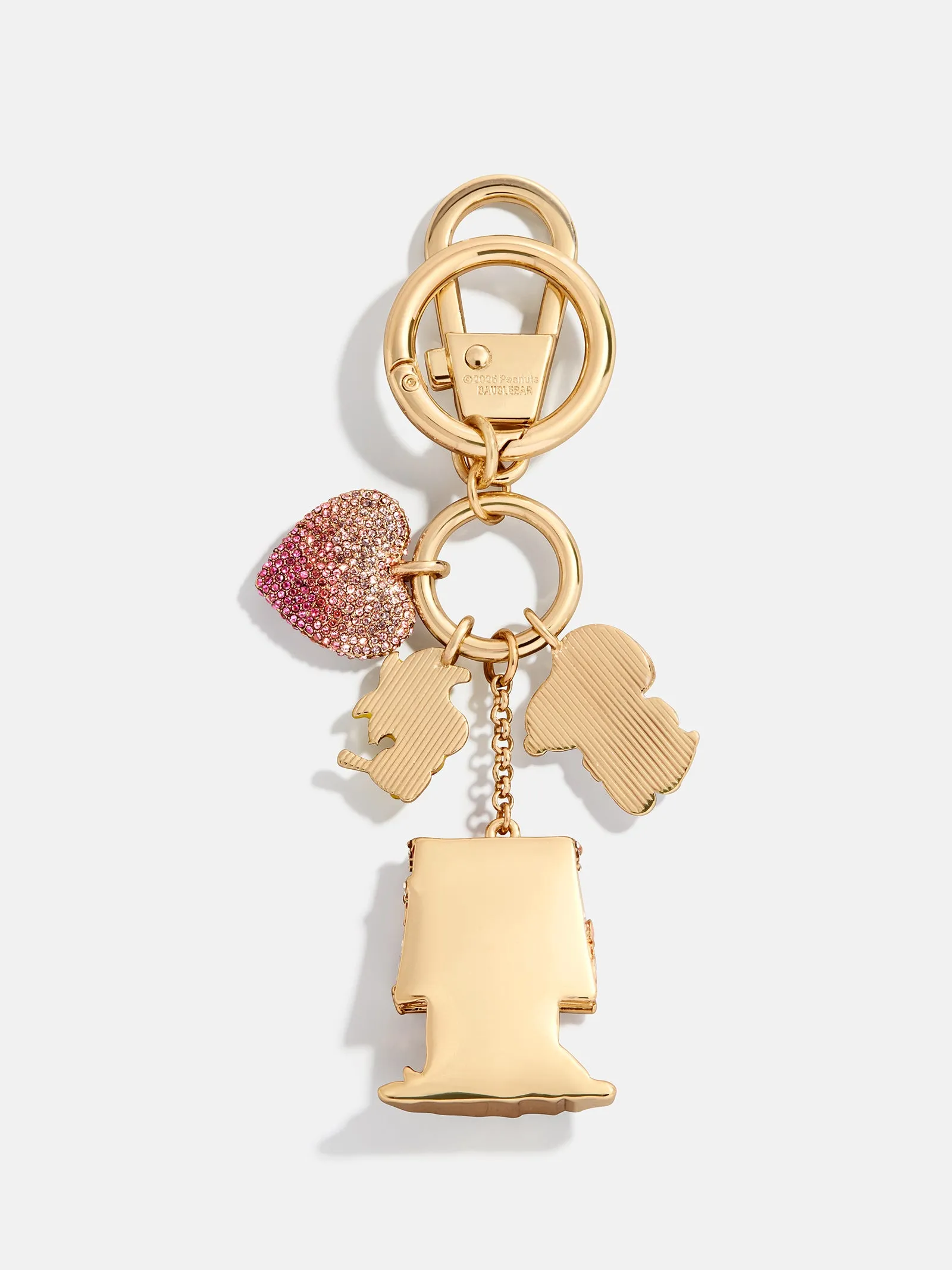 Peanuts Dynamic Duo Valentine’s Day Bag Charm - Gold/Red sold by BaubleBar product image thumbnail 4