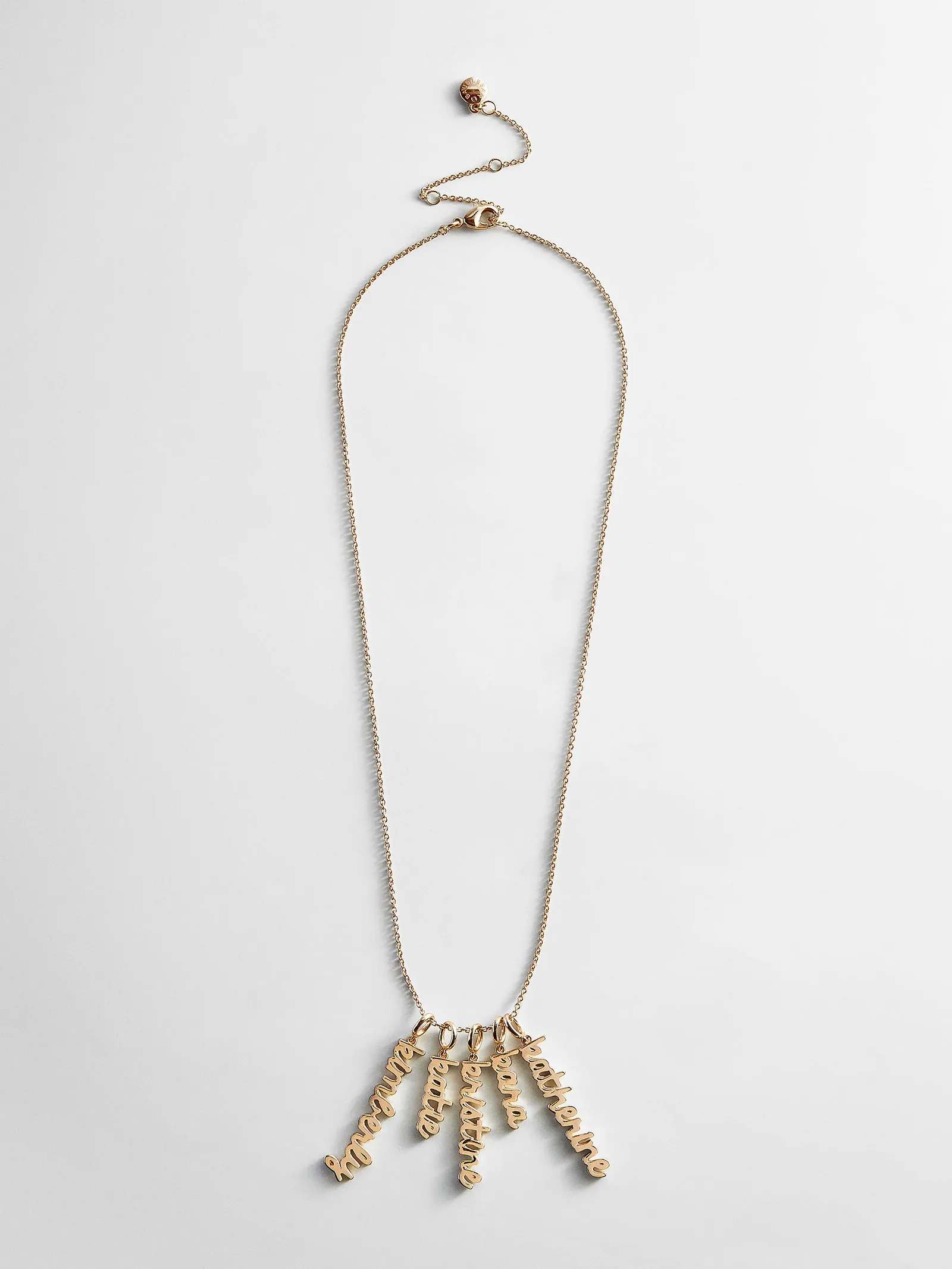 Mini Gold Script Cluster Custom Nameplate Necklace - 1 Name sold by BaubleBar product image thumbnail 5