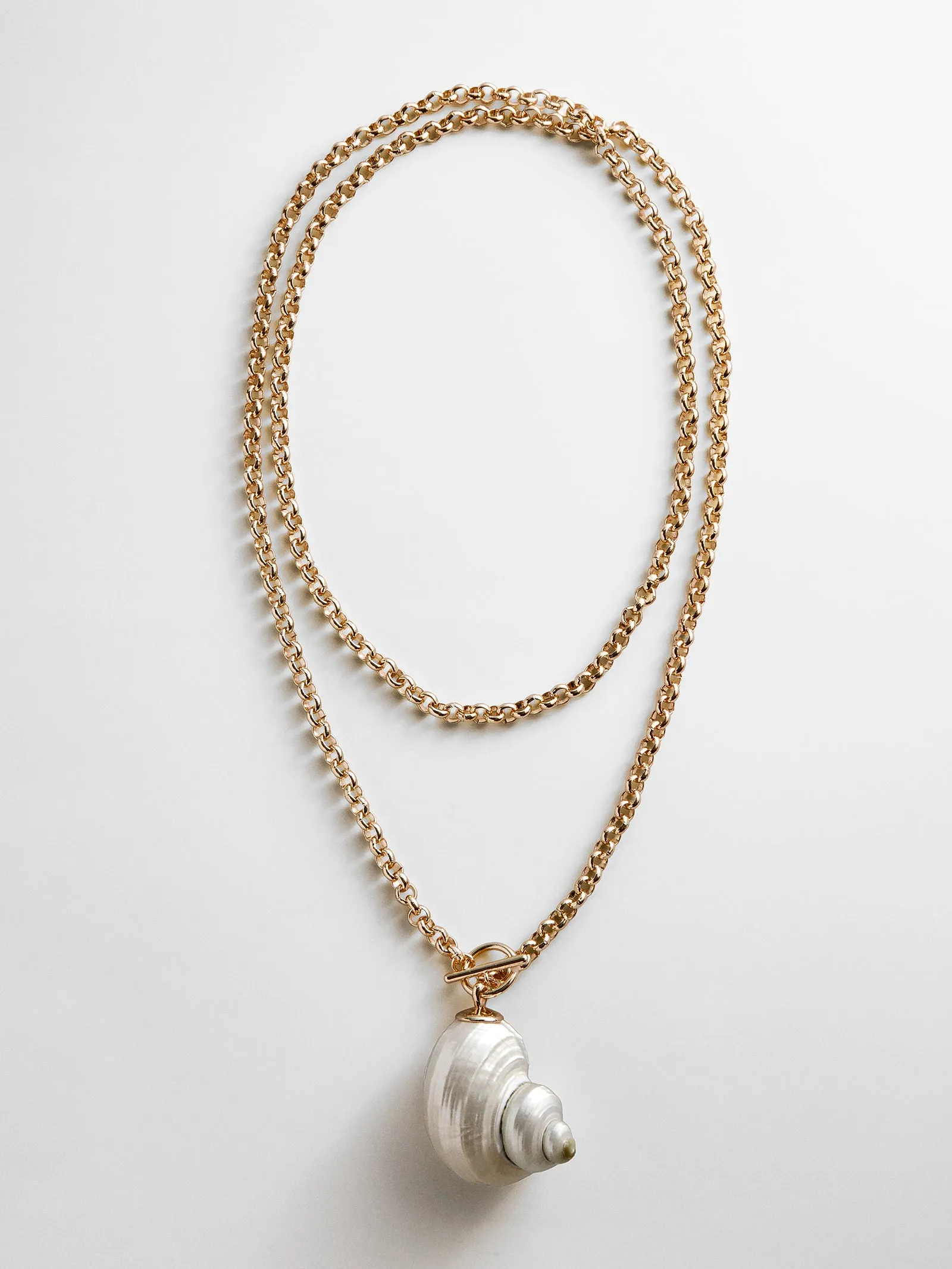 Ophelia Shell Wrap Necklace - Gold/Pearl sold by BaubleBar